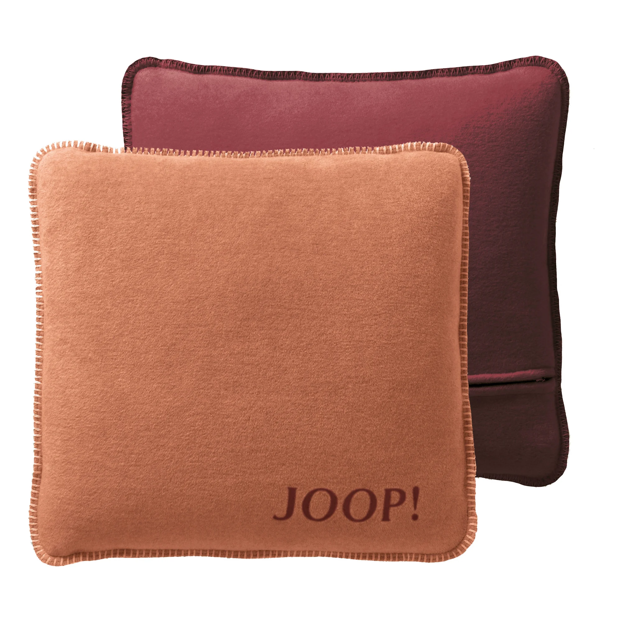 JOOP! Dekokissen UNI DOUBLEFACE Kupfer-Granat Produktbild JOOP! Dekokissen UNI DOUBLEFACE Kupfer-Granat