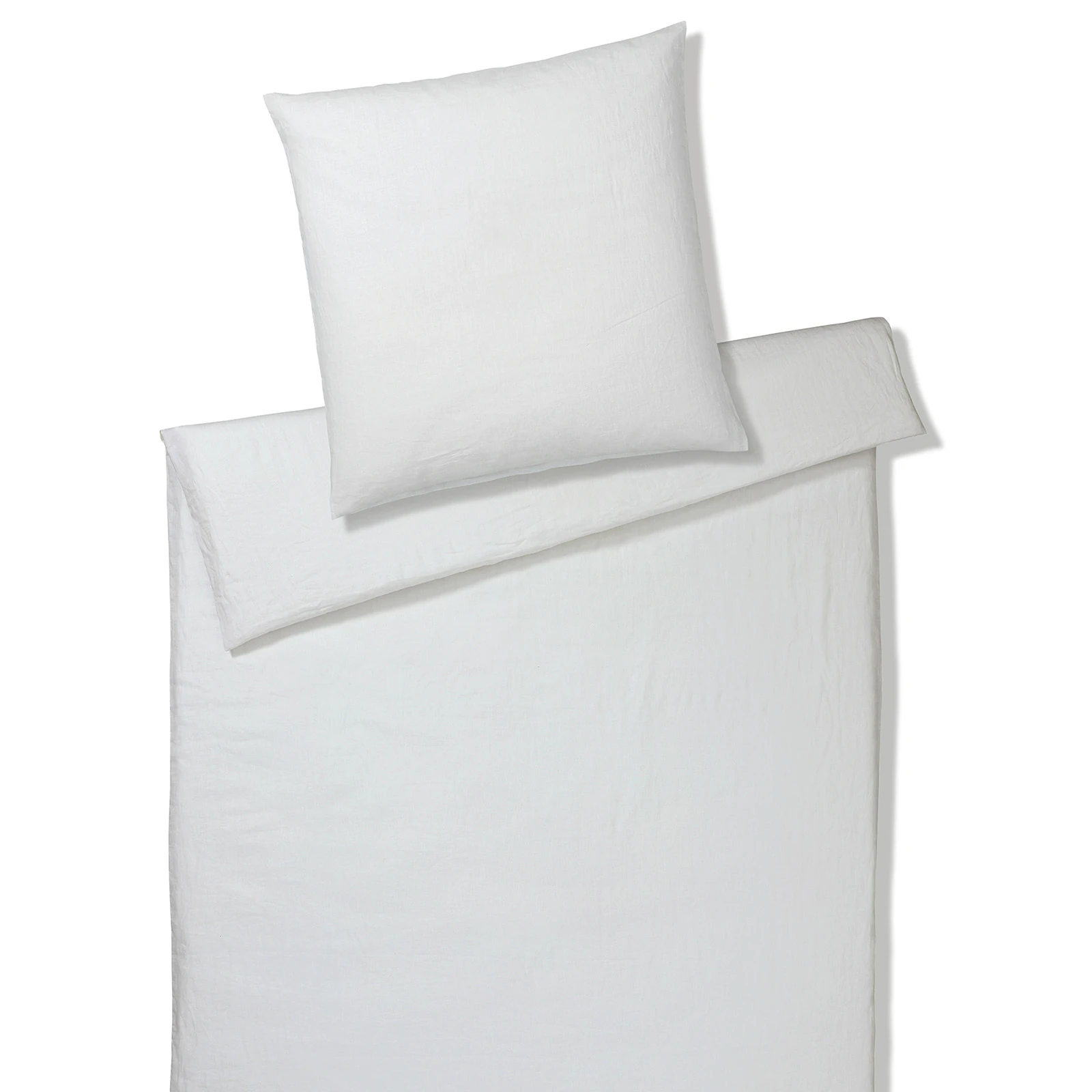 elegante Bettwäsche PURE Leinen Reinweiß Produktbild elegante Bettwäsche PURE Leinen Reinweiß