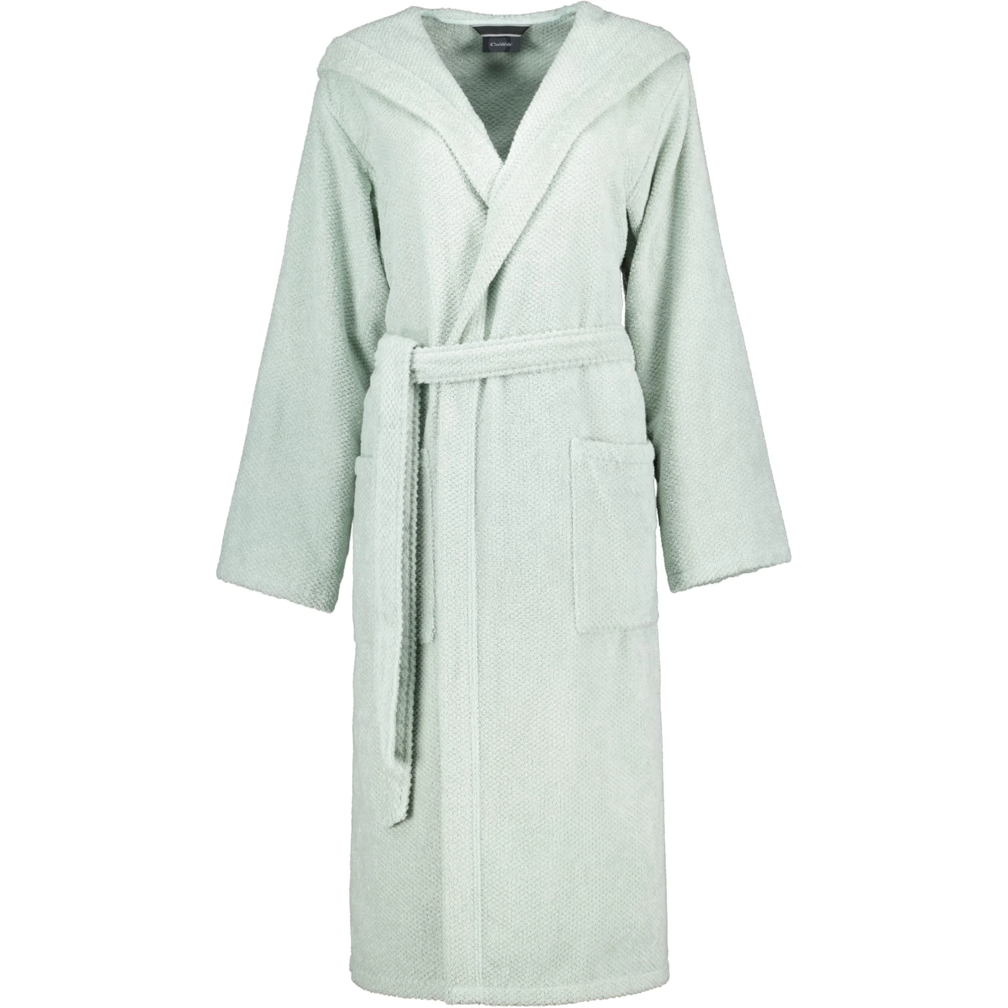 Cawö Bademantel Damen Kapuze PURE 5223 Eukalyptus