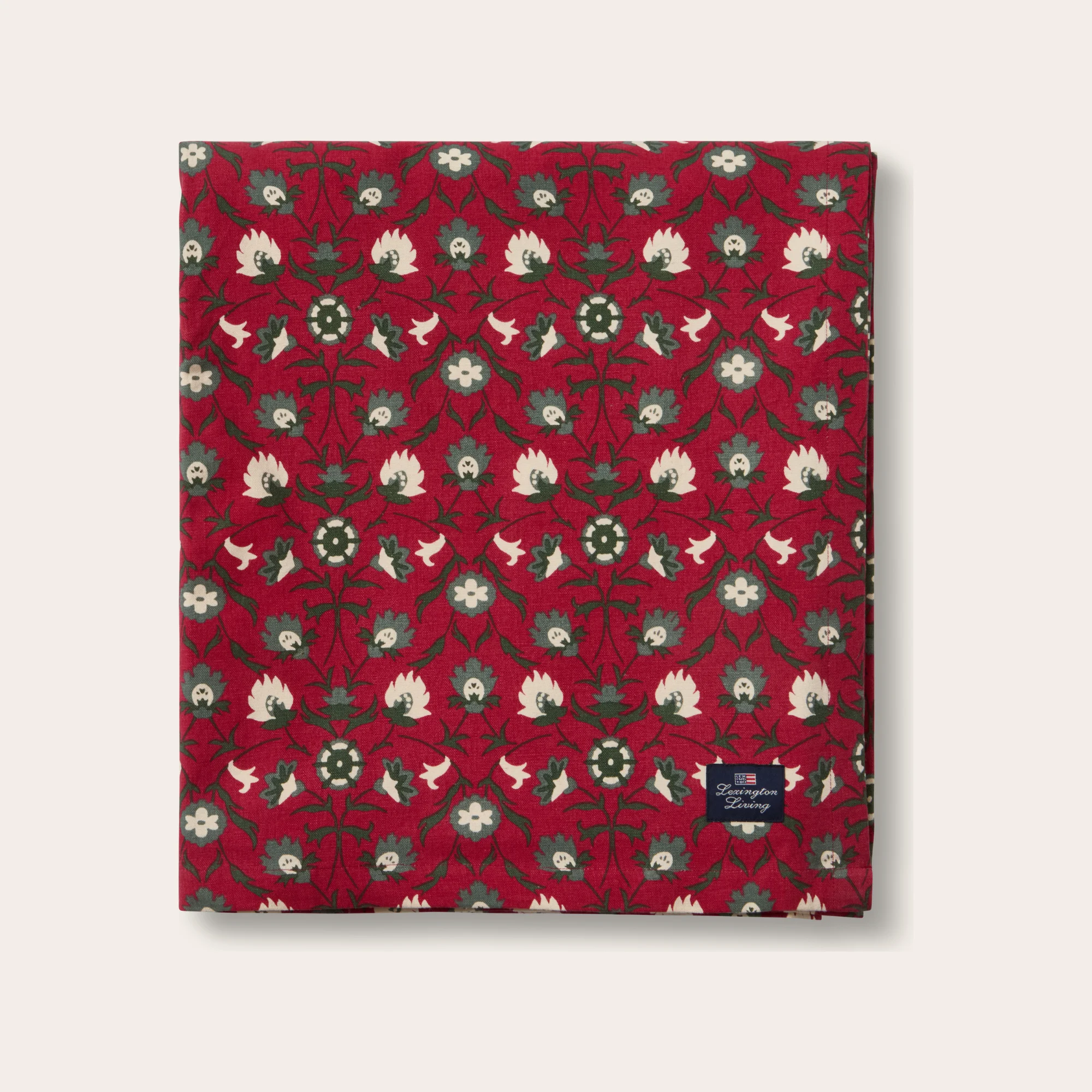Lexington Tischwäsche FLOWER Bio-Baumwolle Rot-Grün Produkt Lexington Tischwäsche FLOWER Bio-Baumwolle Rot-Grün
