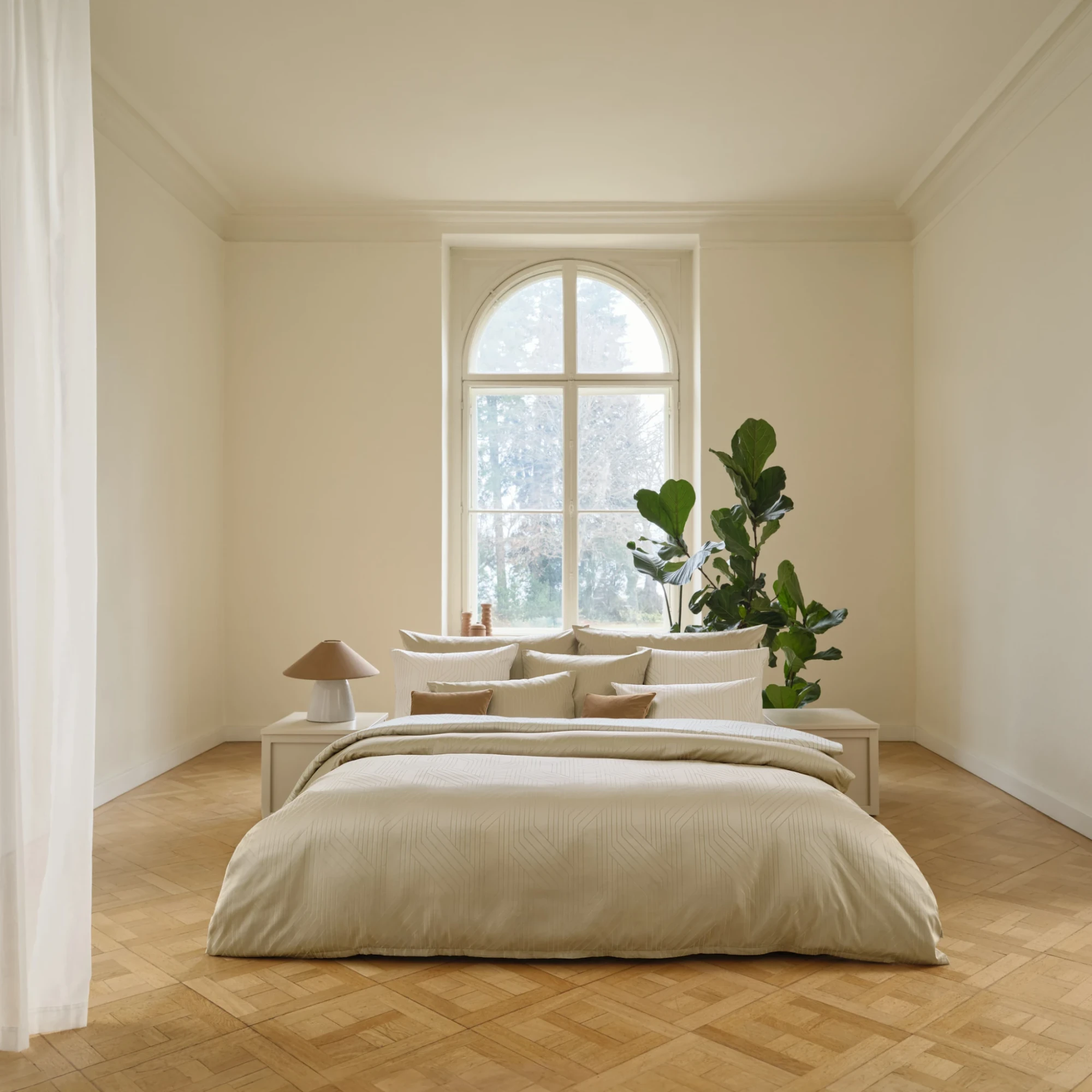 Schlossberg Bettwäsche ENNIO Jacquard Deluxe Beige 1