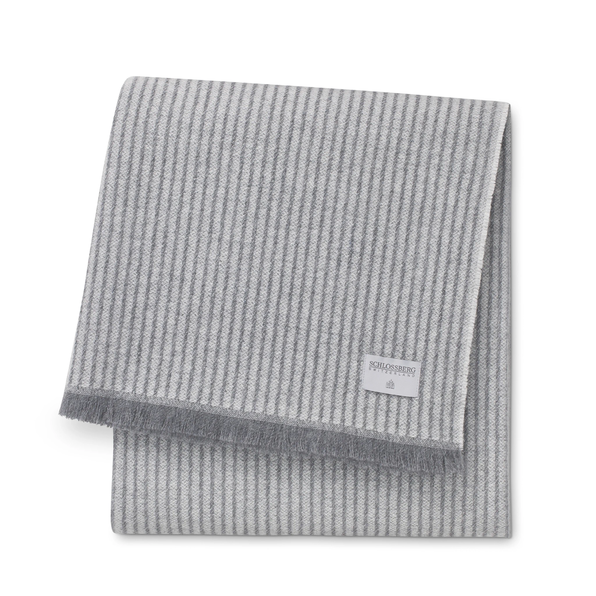 Schlossberg Plaid ELIAS Wolle Grey