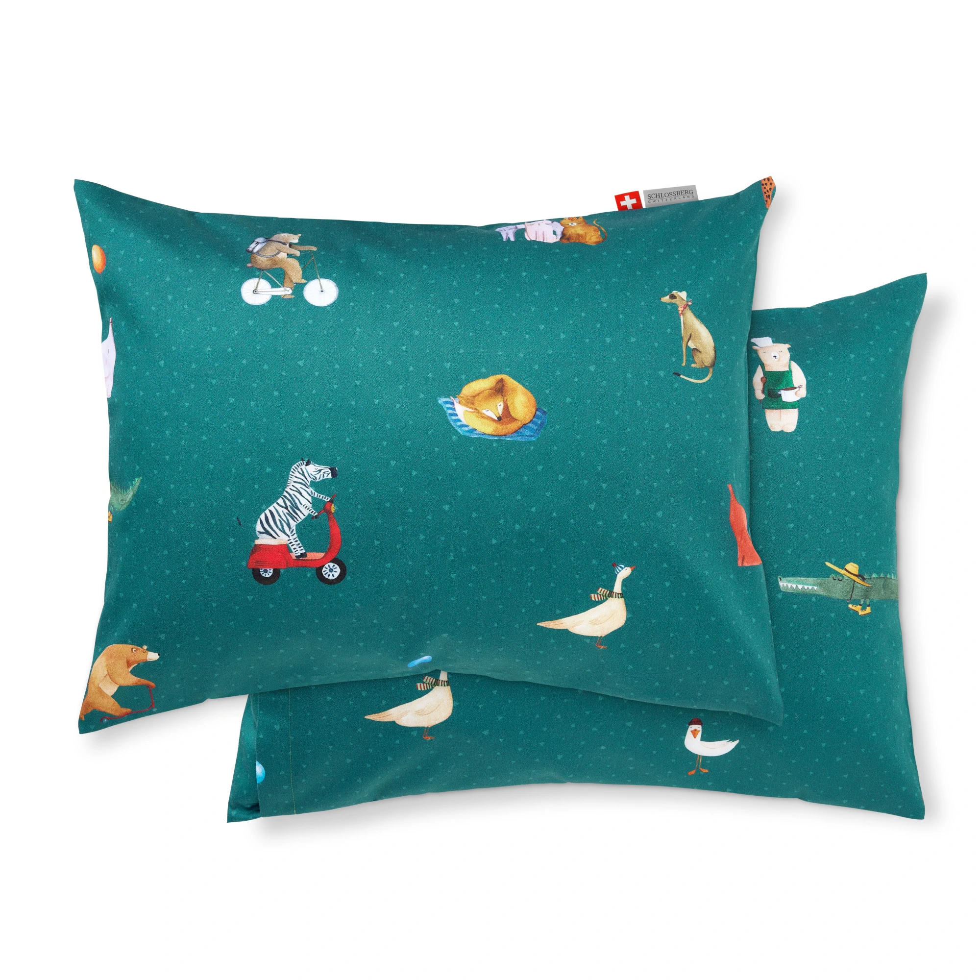 schlossberg kinder zierkissen party leo petrol 2