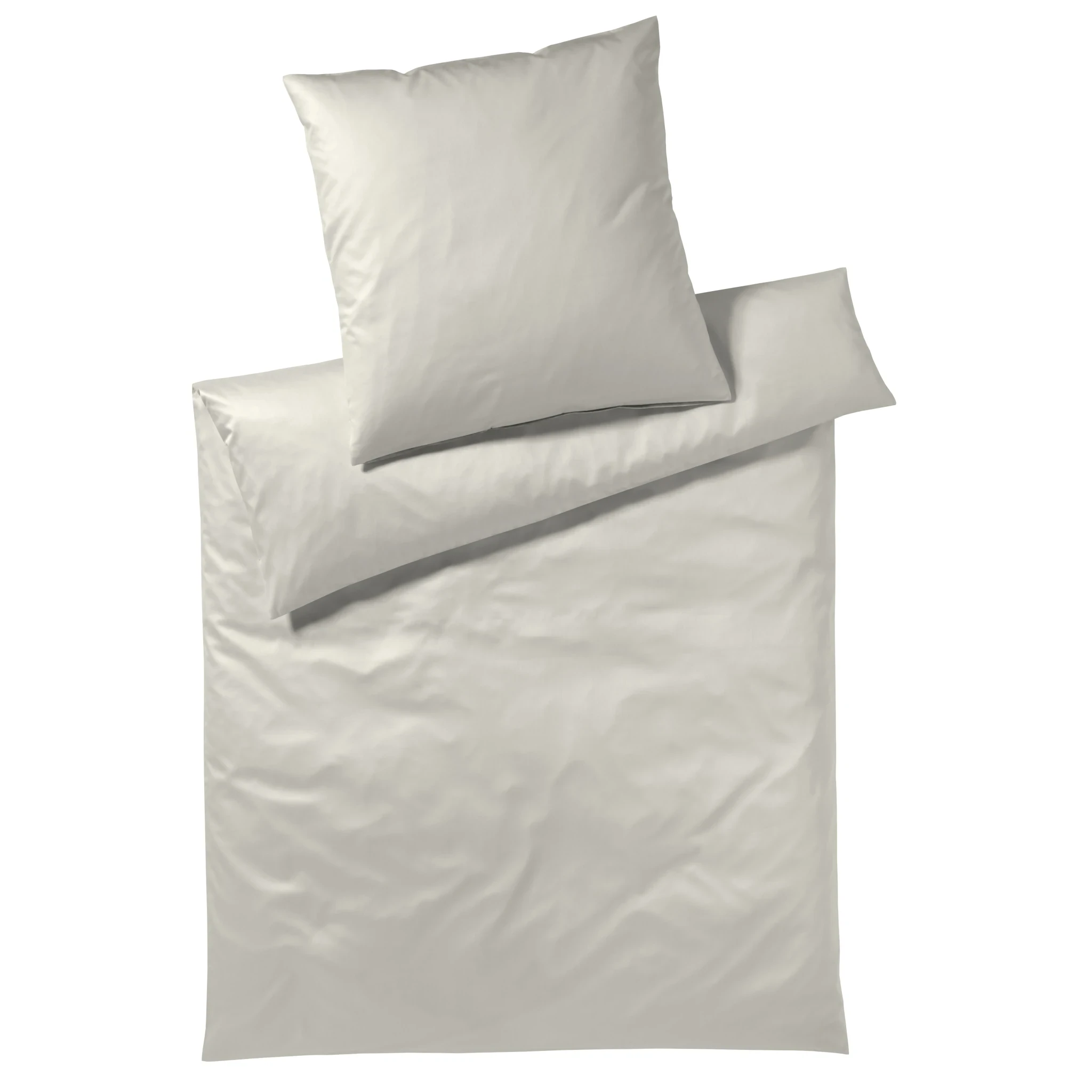 elegante Bettwäsche SOLID Satin Beige