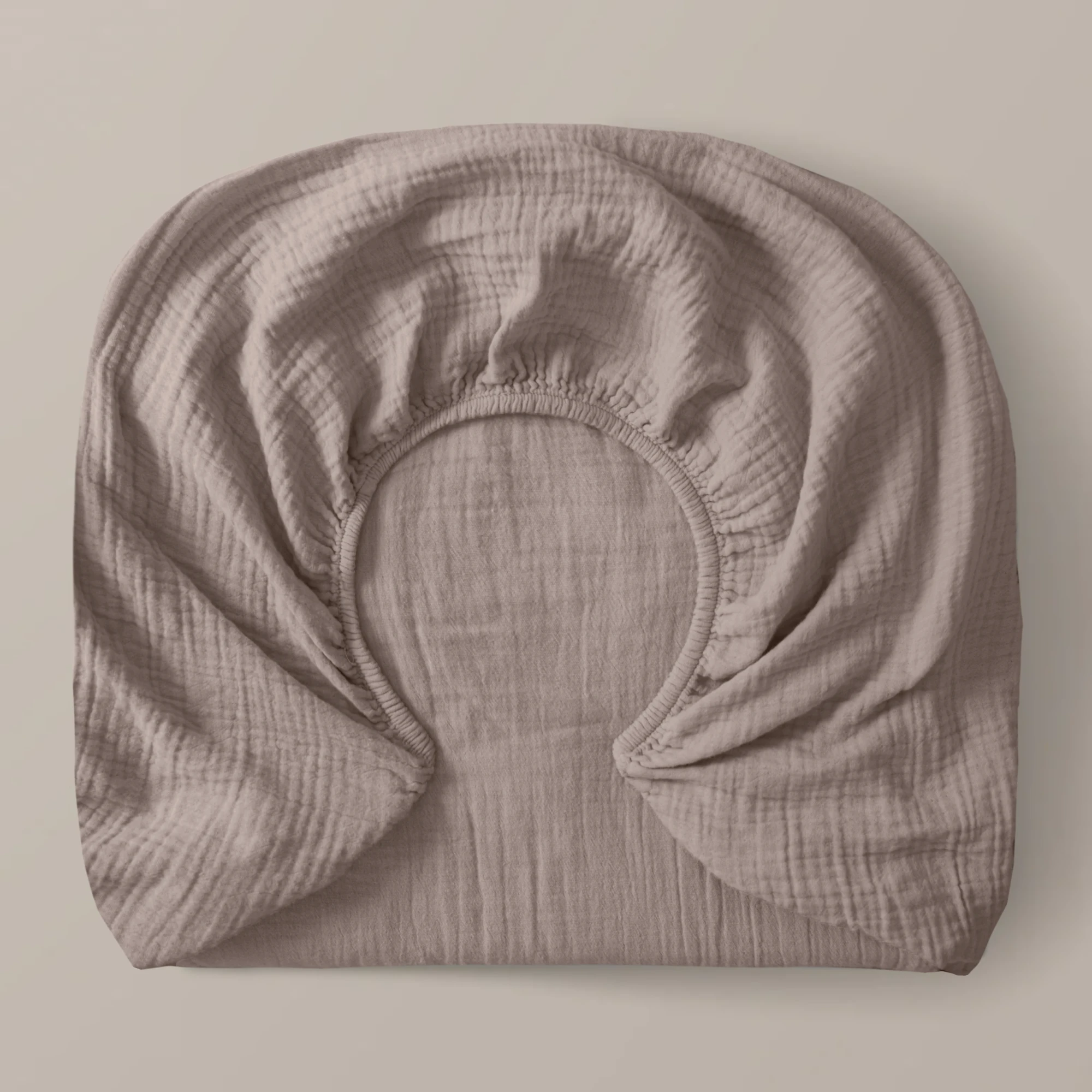 Royfort Fitted Sheet MUSLIN Taupe product picture Royfort Fitted Sheet MUSLIN Taupe