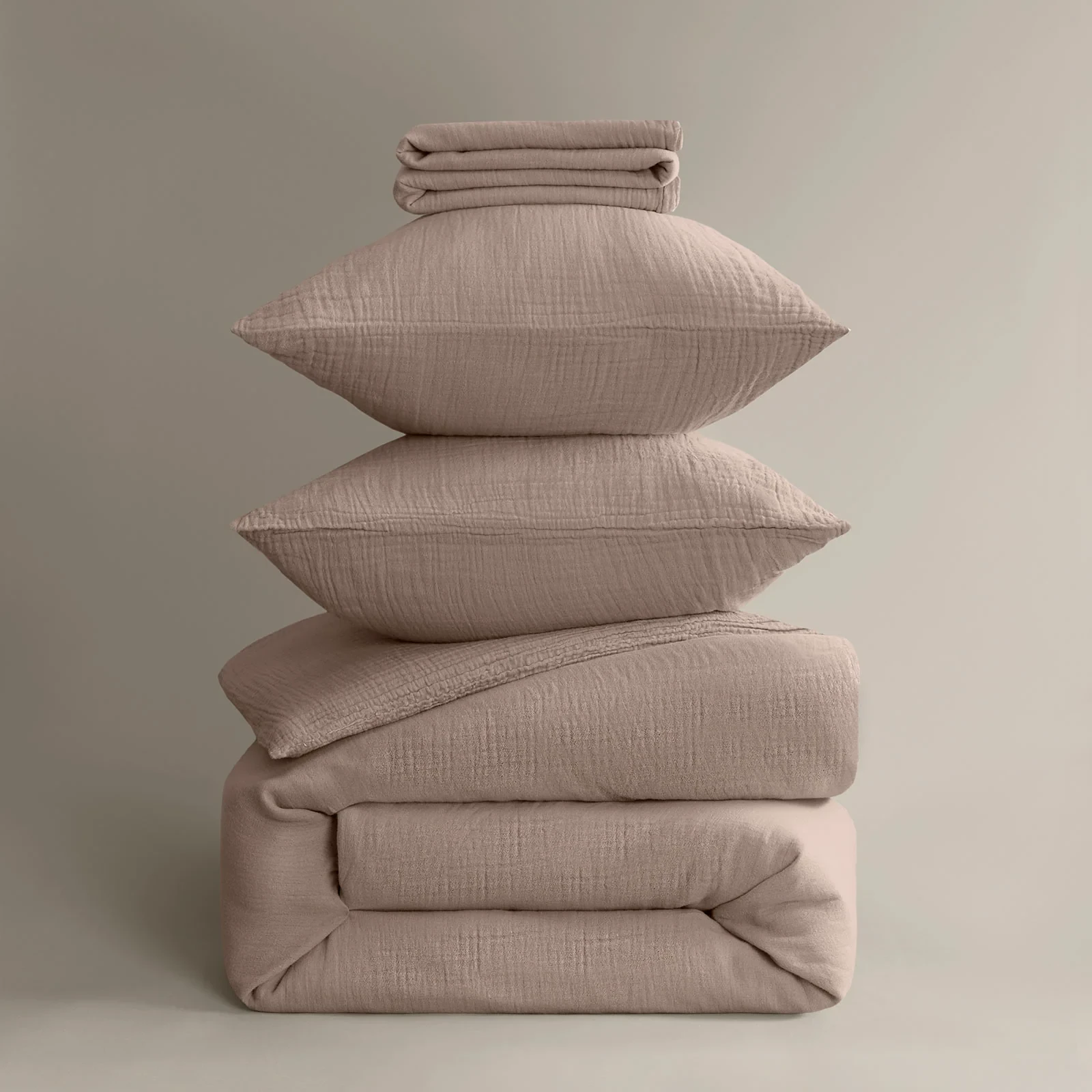 Royfort Bed Linen MUSLIN Greige