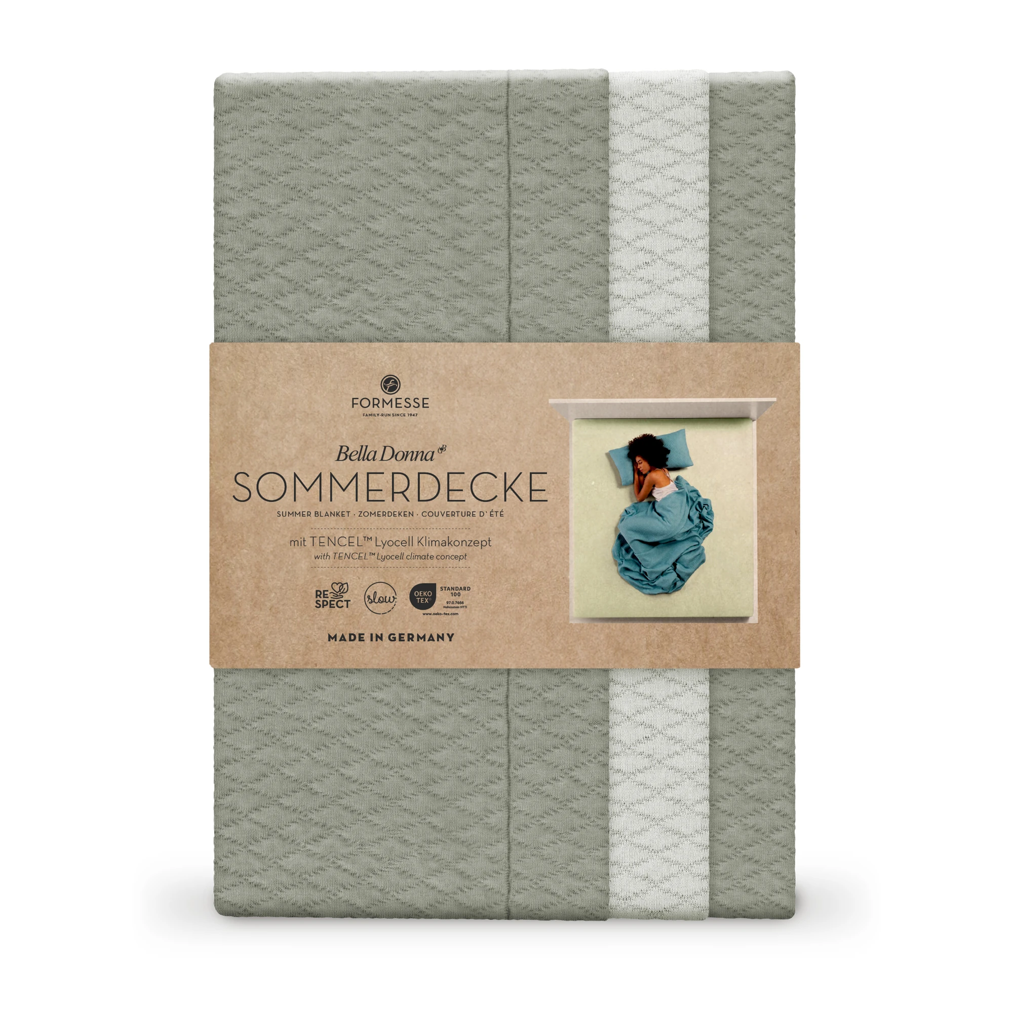 Formesse Sommerdecke BELLA DONNA Graugrün Produkt 4 Formesse Sommerdecke BELLA DONNA Graugrün 4