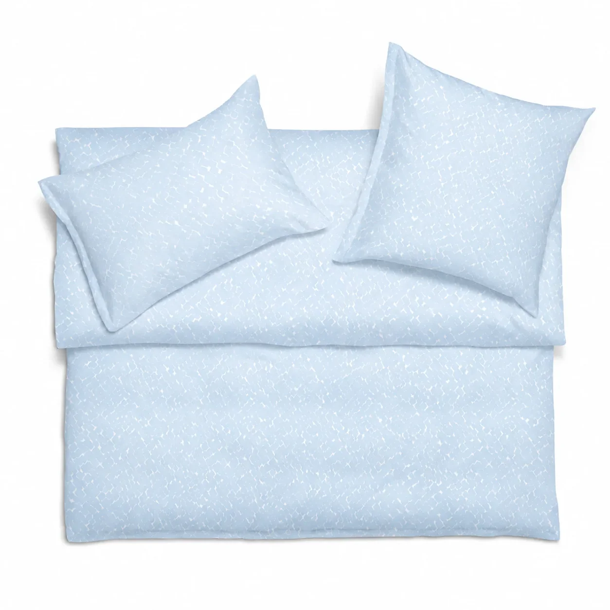 Christian Fischbacher Bed Linen QUADRO VERSO Jacquard Ciel 1