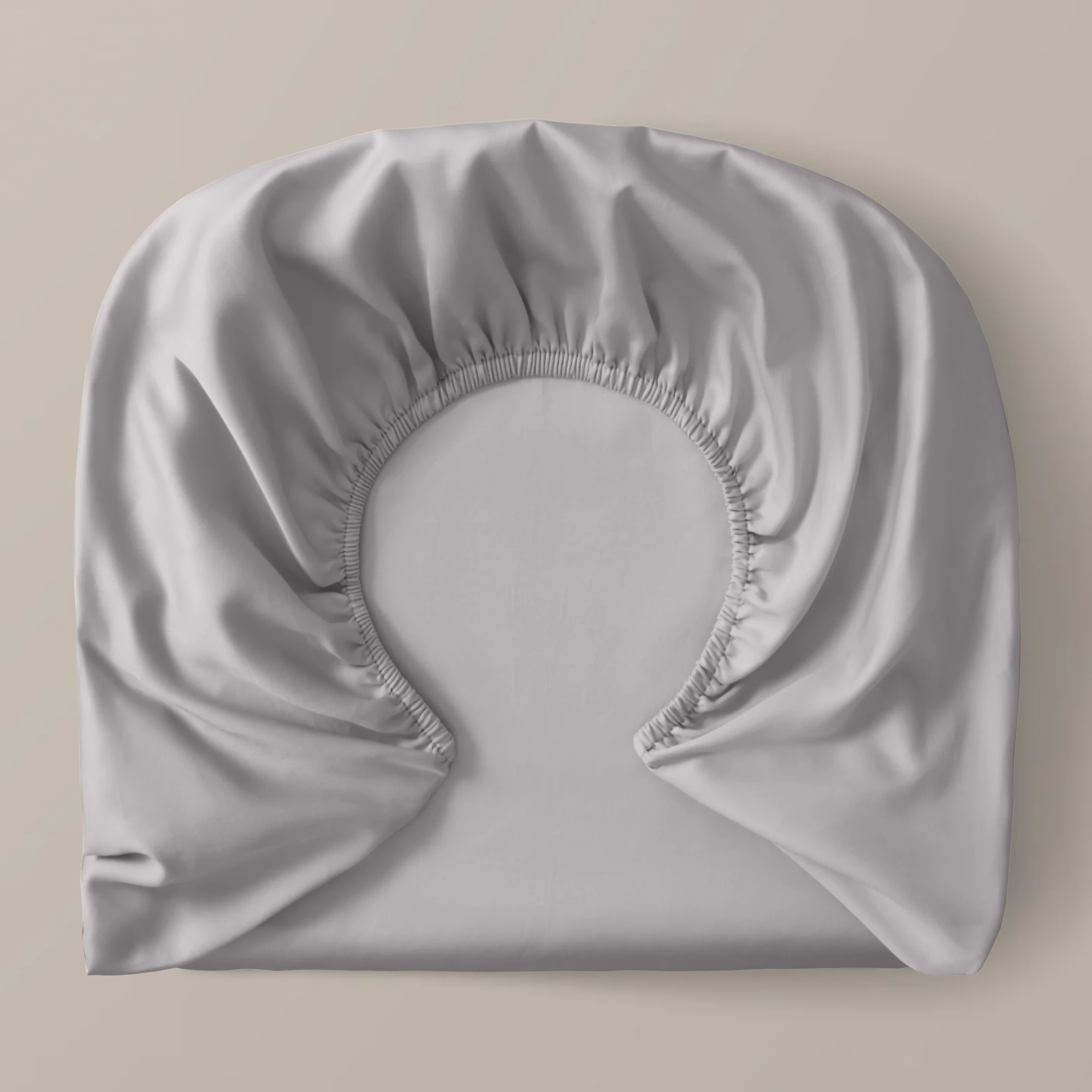 Royfort Spannbettlaken SATIN Sanftgrau Produktbild Royfort Spannbettlaken SATIN Sanftgrau