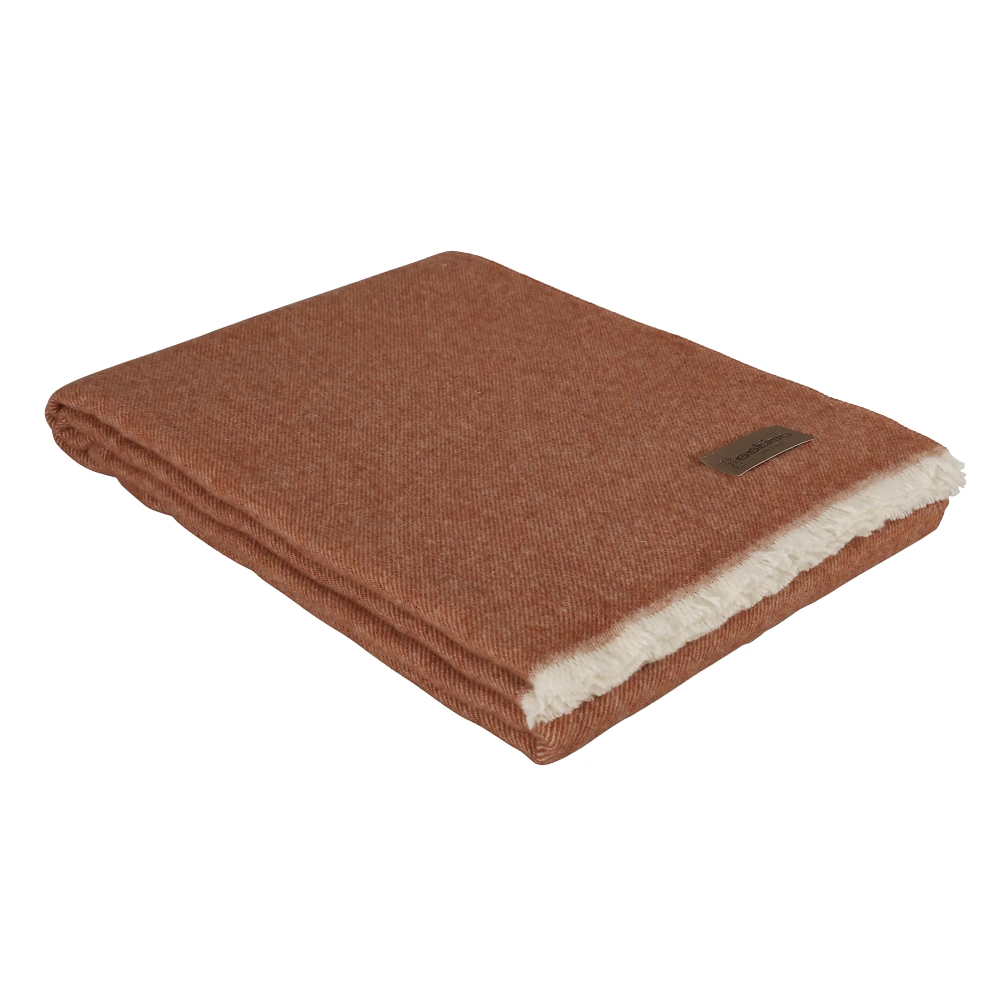 Eskimo Plaid VENEZIA Merinowolle Terracotta Produktbild Eskimo Plaid VENEZIA Merinowolle Terracotta