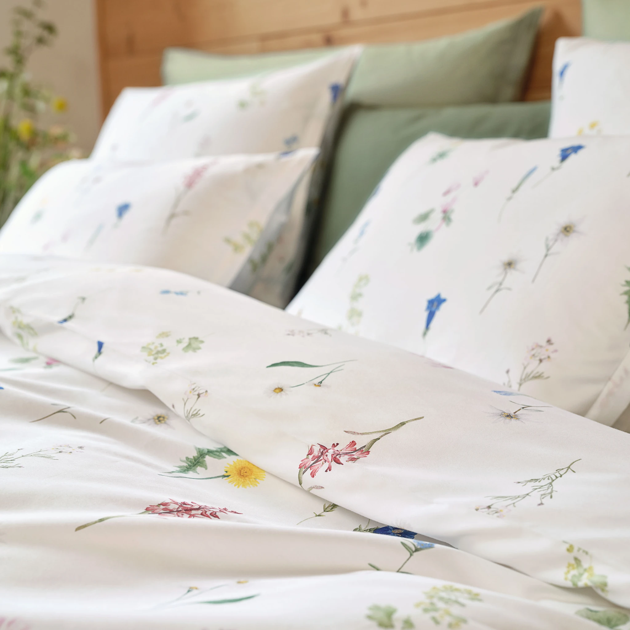 Schlossberg Bettwäsche FLURINA Satin Blanc Produktbild 2 Schlossberg Bettwäsche FLURINA Satin Blanc 2
