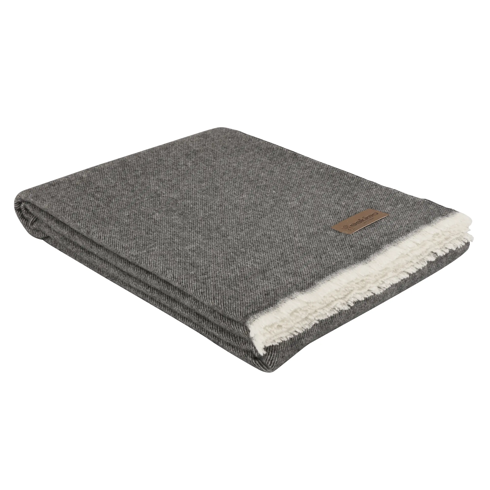 Eskimo Throw VENEZIA Merino Wool Piombo product picture Eskimo Throw VENEZIA Merino Wool Piombo