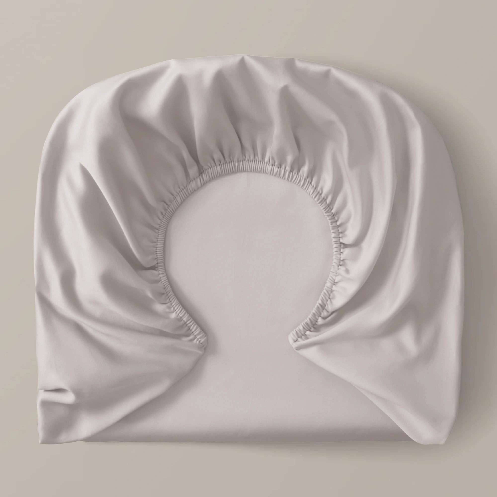 Royfort Spannbettlaken SATIN Cremeweiß