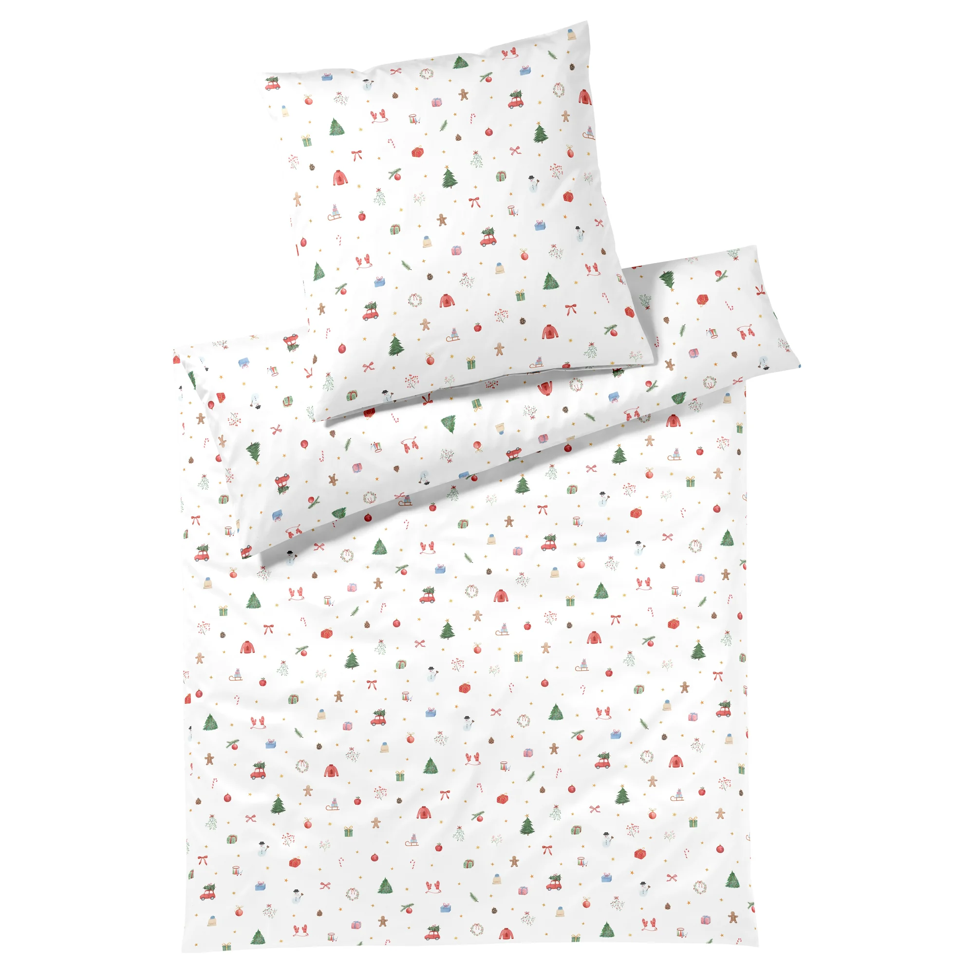 elegante Bettwäsche JOYFUL Flanell Weiß Produkt elegante Bettwäsche JOYFUL Flanell Weiß