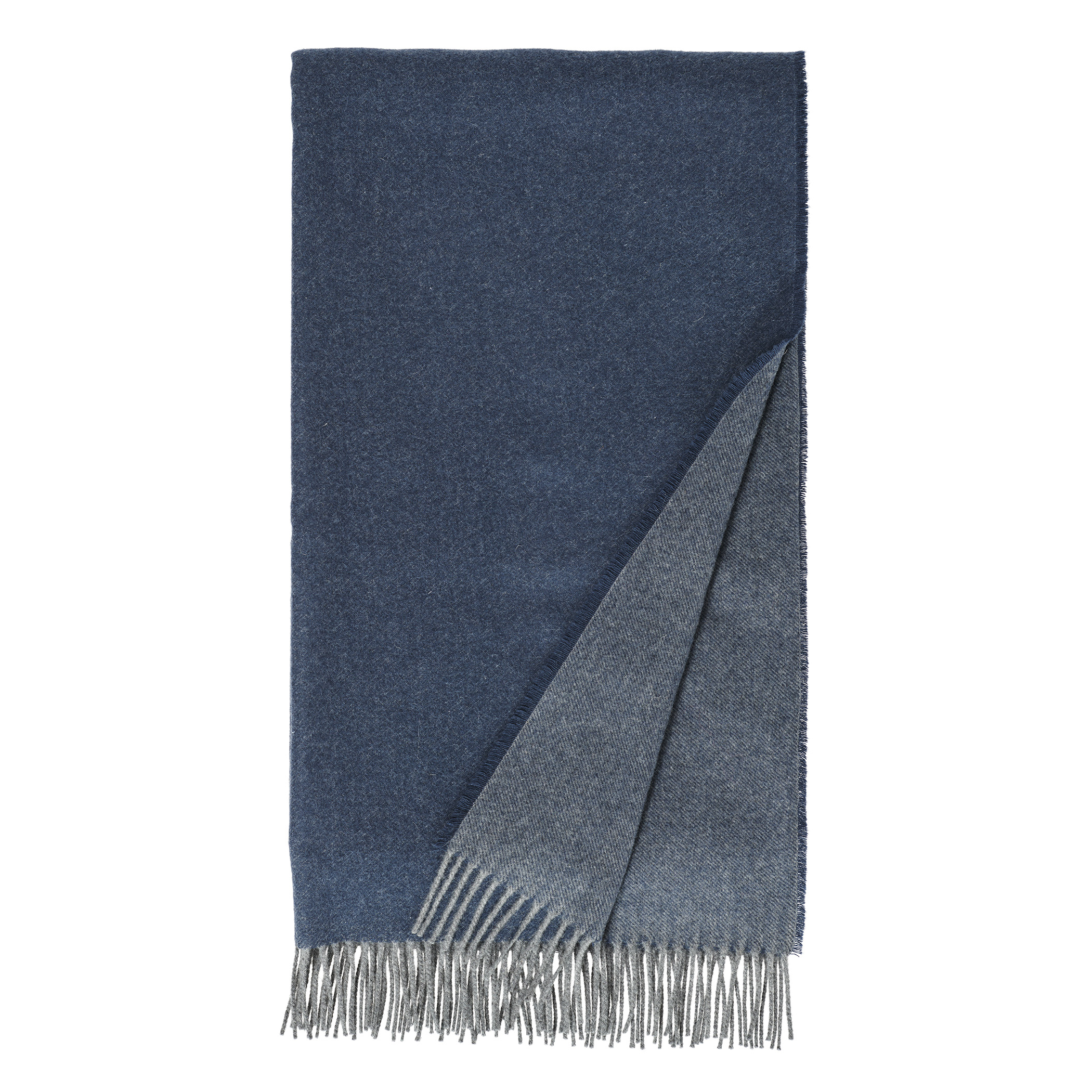 Christian Fischbacher Plaid ASPEN Kaschmir Blau Produktbild Christian Fischbacher Plaid ASPEN Kaschmir Blau