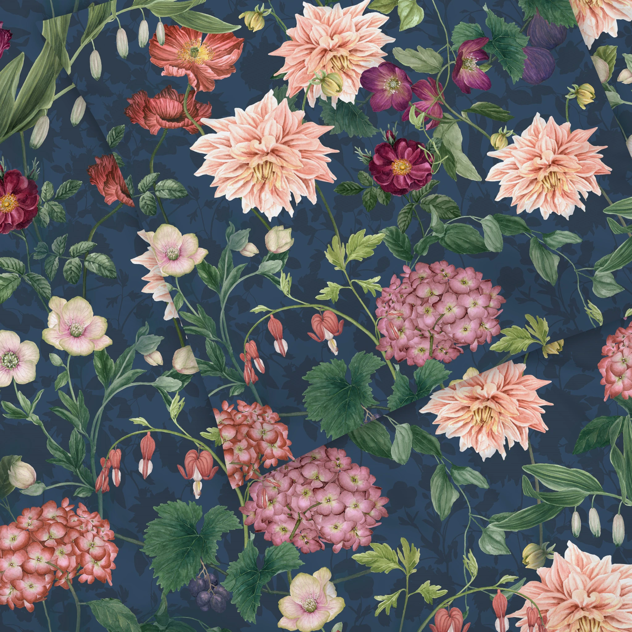 Schlossberg Bettwäsche OPHELIA Satin Noblesse Bleu