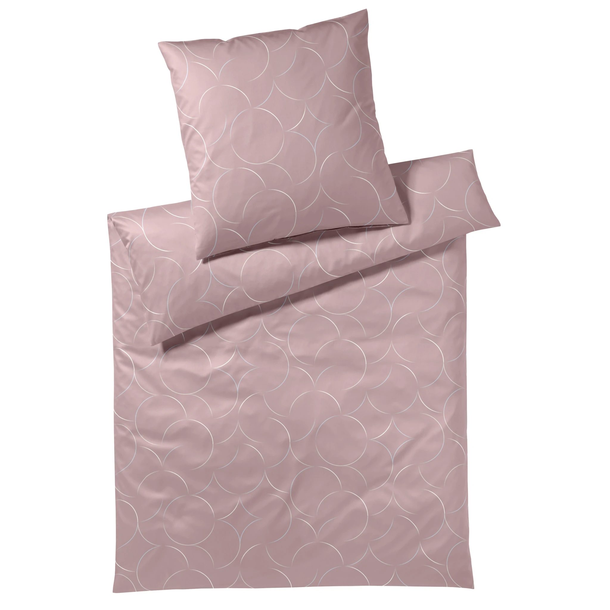 elegante Bettwäsche CIRCUS Satin Rosenholz