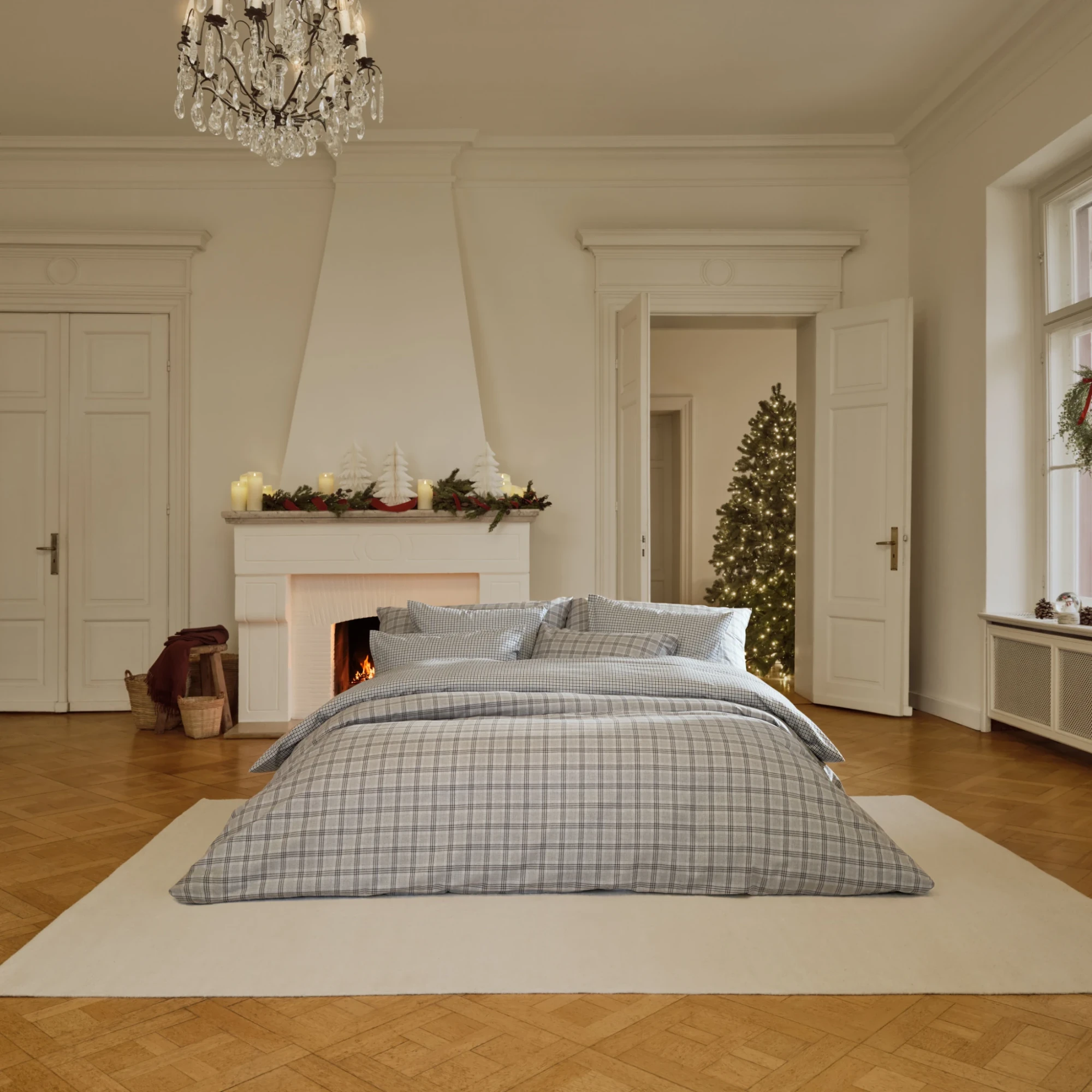 Schlossberg Bettwäsche SERINA Flanell Bleu Produkt 1 Schlossberg Bettwäsche SERINA Flanell Bleu 1