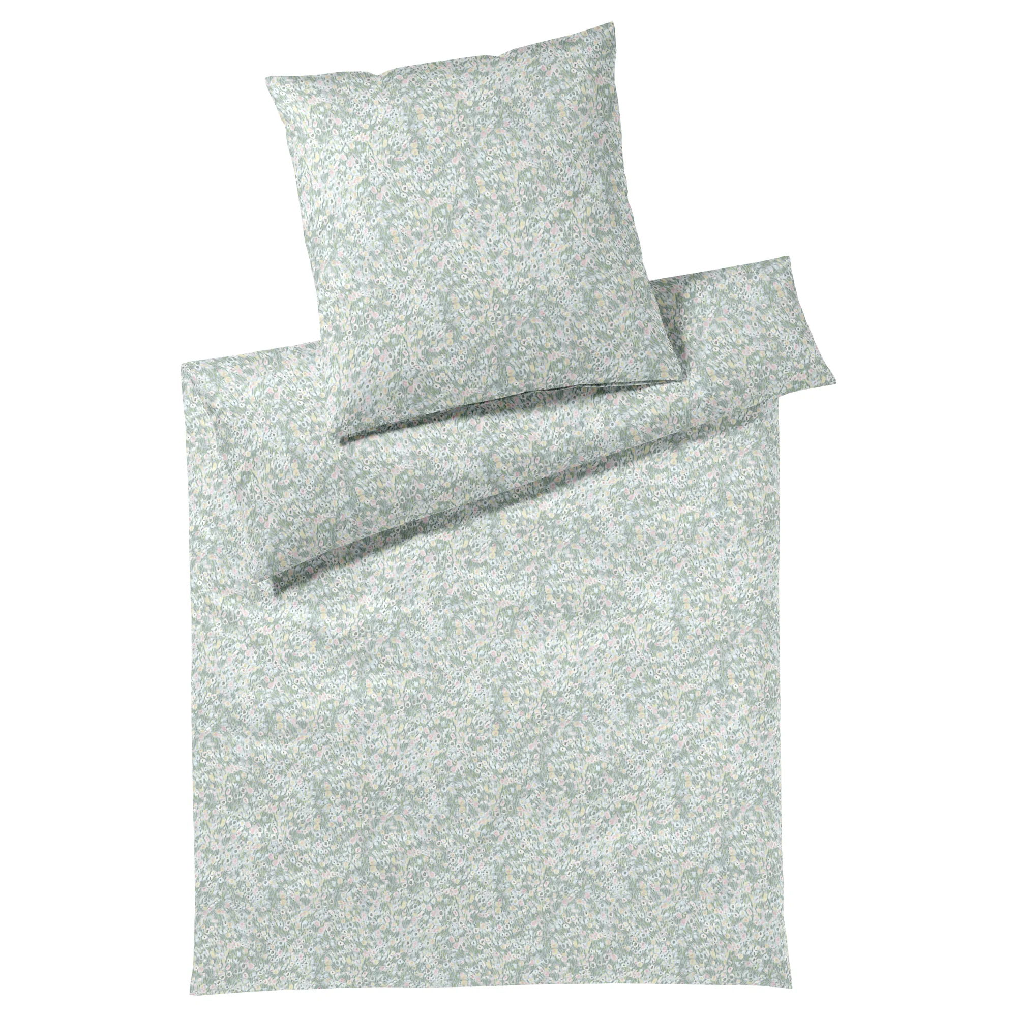 elegante Bettwäsche GIVERNY Jersey Seegrün