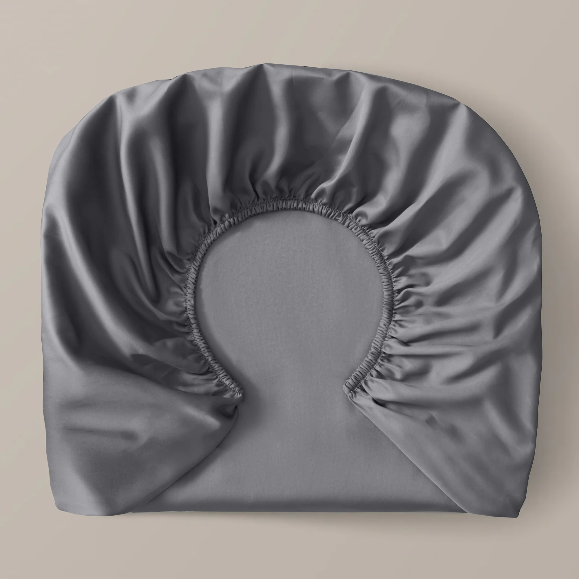 Royfort Spannbettlaken SATIN Tiefgrau