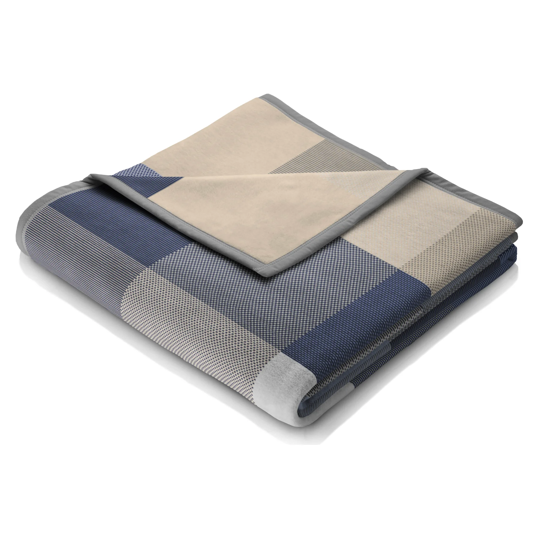 Biederlack Plaid COLOUR WOVEN Blue Produktbild Biederlack Plaid COLOUR WOVEN Blue