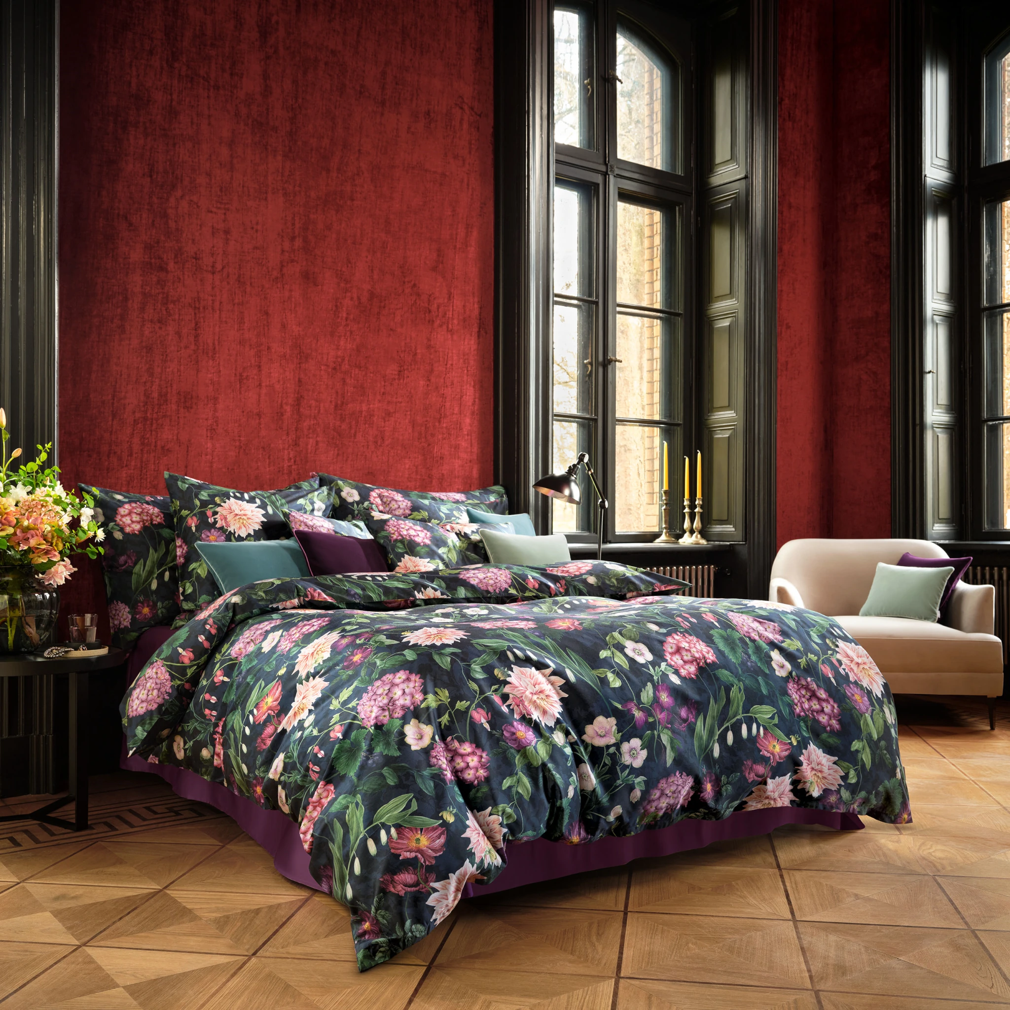 Schlossberg Bettwäsche OPHELIA Satin Noblesse Bleu Produkt 4 Schlossberg Bettwäsche OPHELIA Satin Noblesse Bleu 4