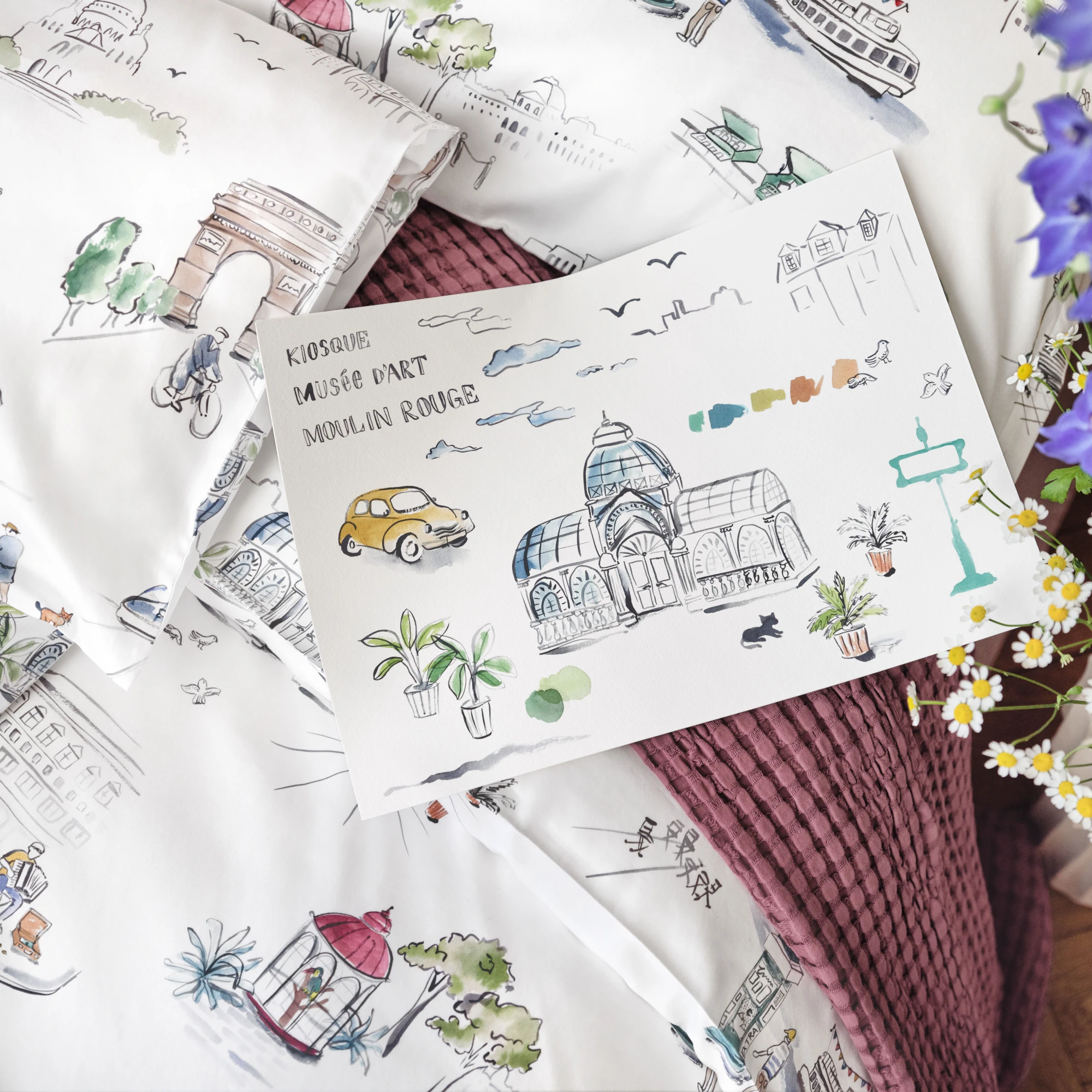 schlossberg bettwaesche paris mon amour satin blanc skizze