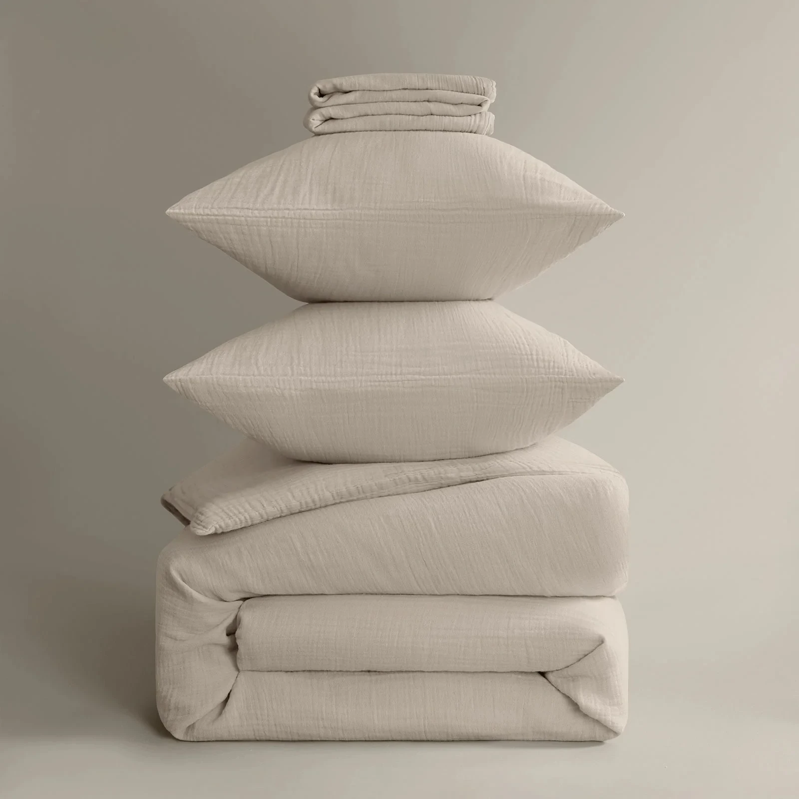 Royfort Bed Linen MUSLIN Beige product picture Royfort Bed Linen MUSLIN Beige