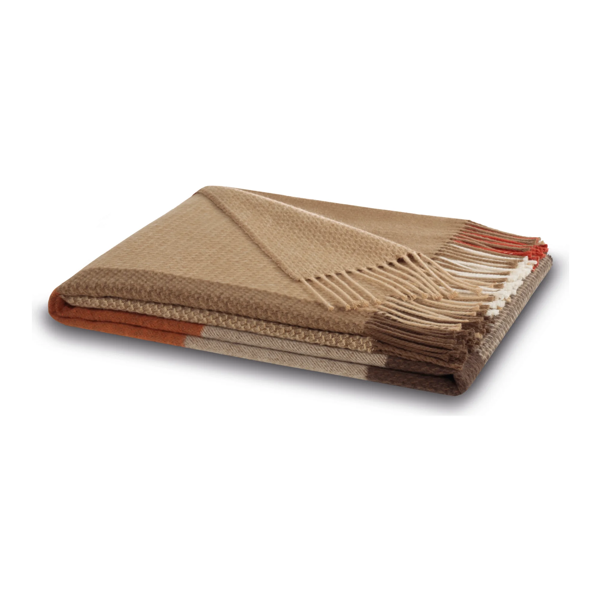 Biederlack Plaid DESIRE Camel