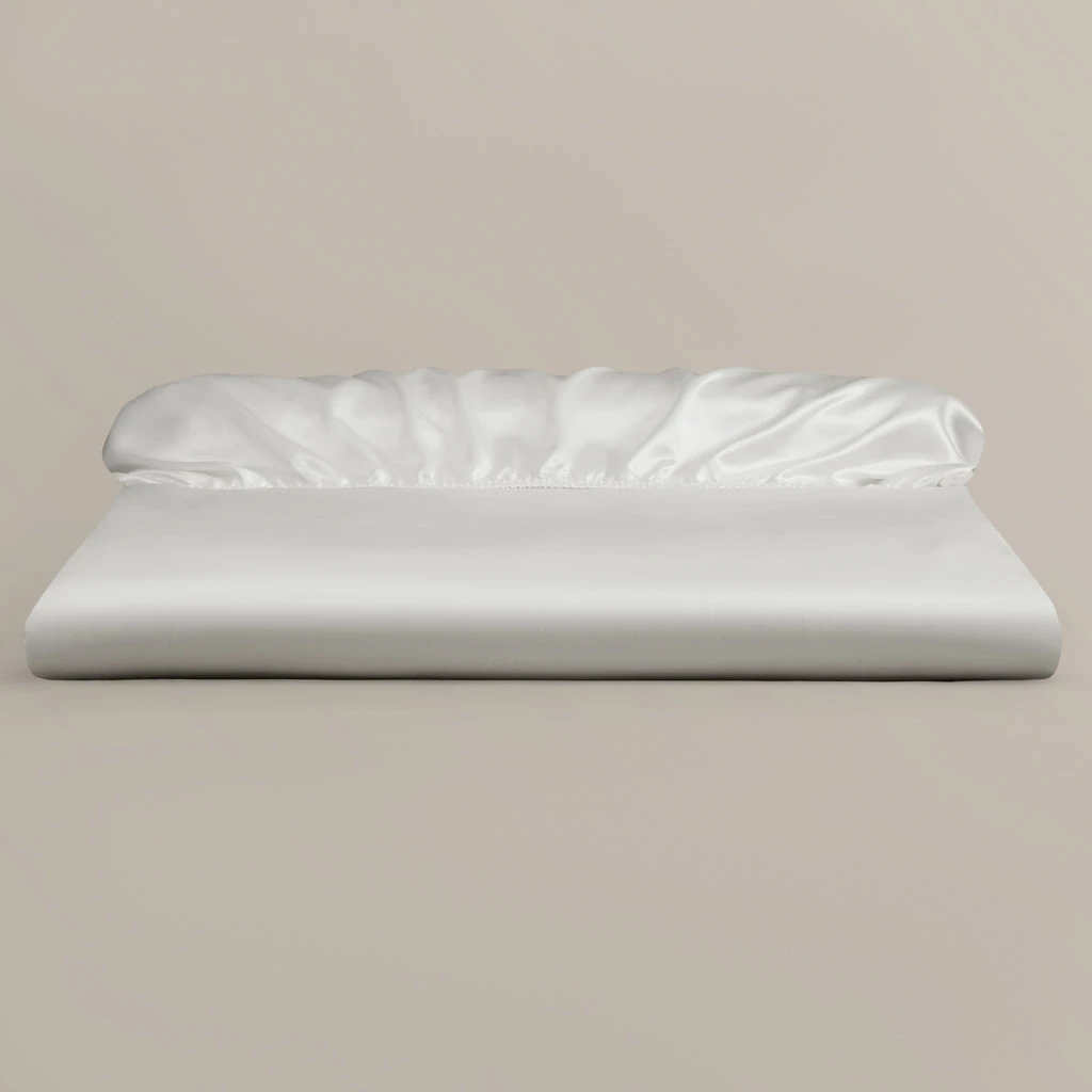 Royfort Luxury Fitted Sheet SILK White