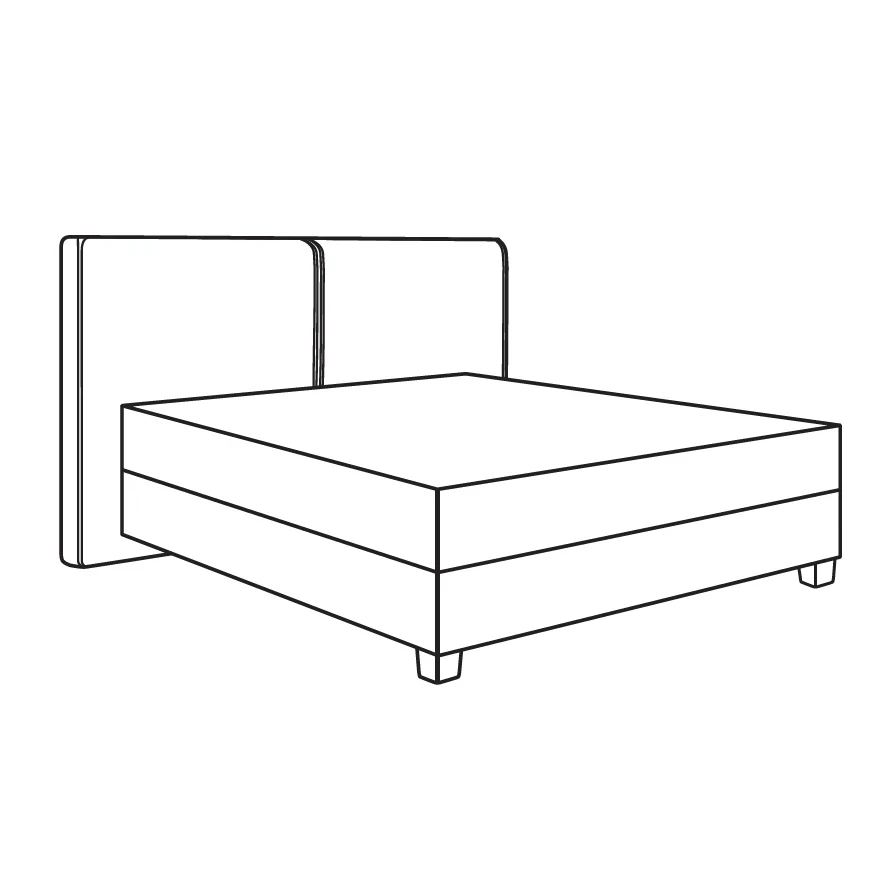 Treca Boxspringbett CLUB Produkt 2 Treca Boxspringbett CLUB 2