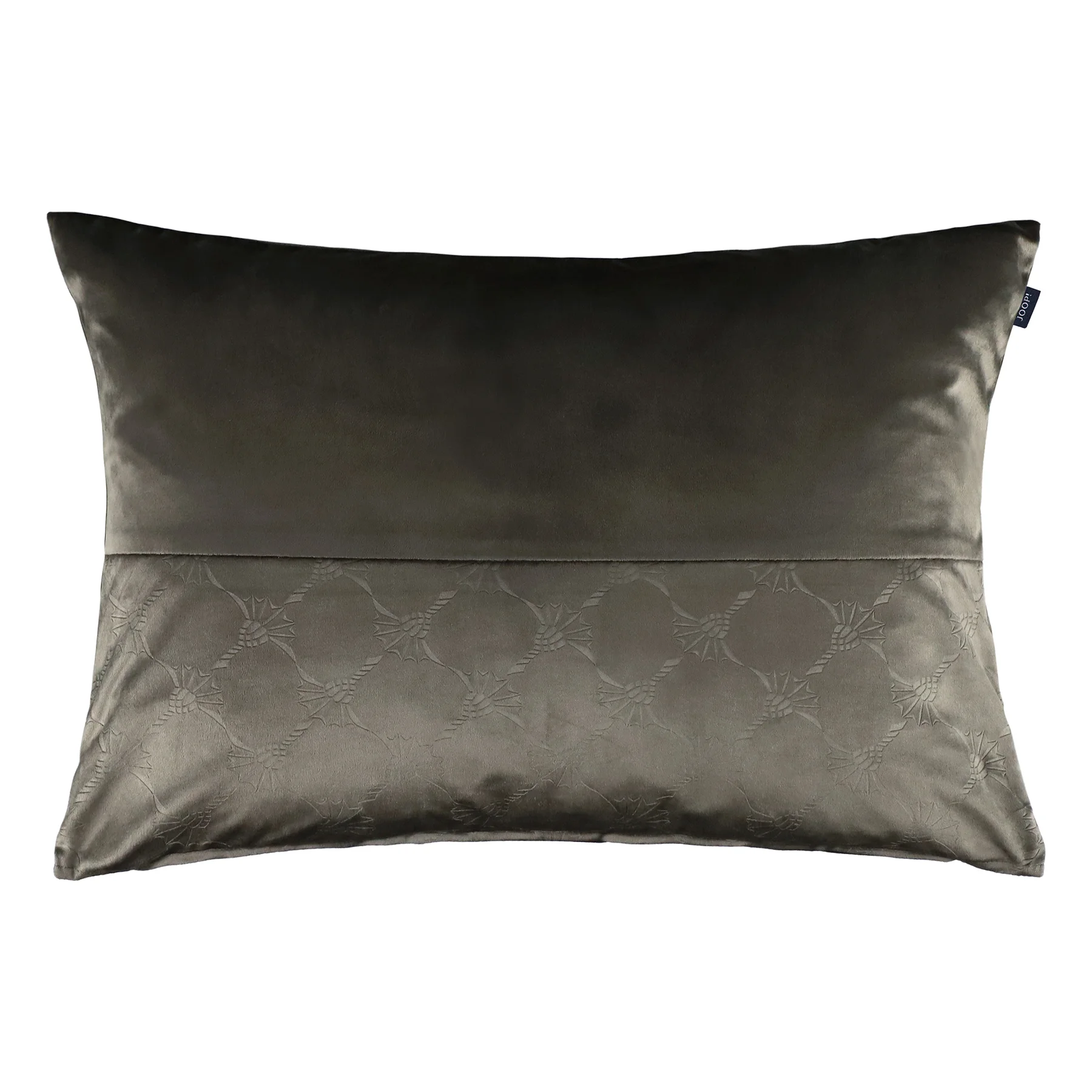 JOOP! Dekokissen SOFT CORNFLOWER Braungrau
