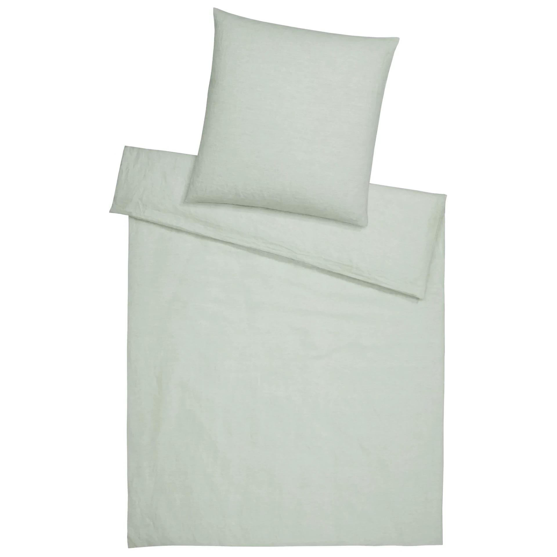 elegante Kinderbettwäsche BREEZEE Halbleinen Pistazie Produktbild elegante Kinderbettwäsche BREEZEE Halbleinen Pistazie