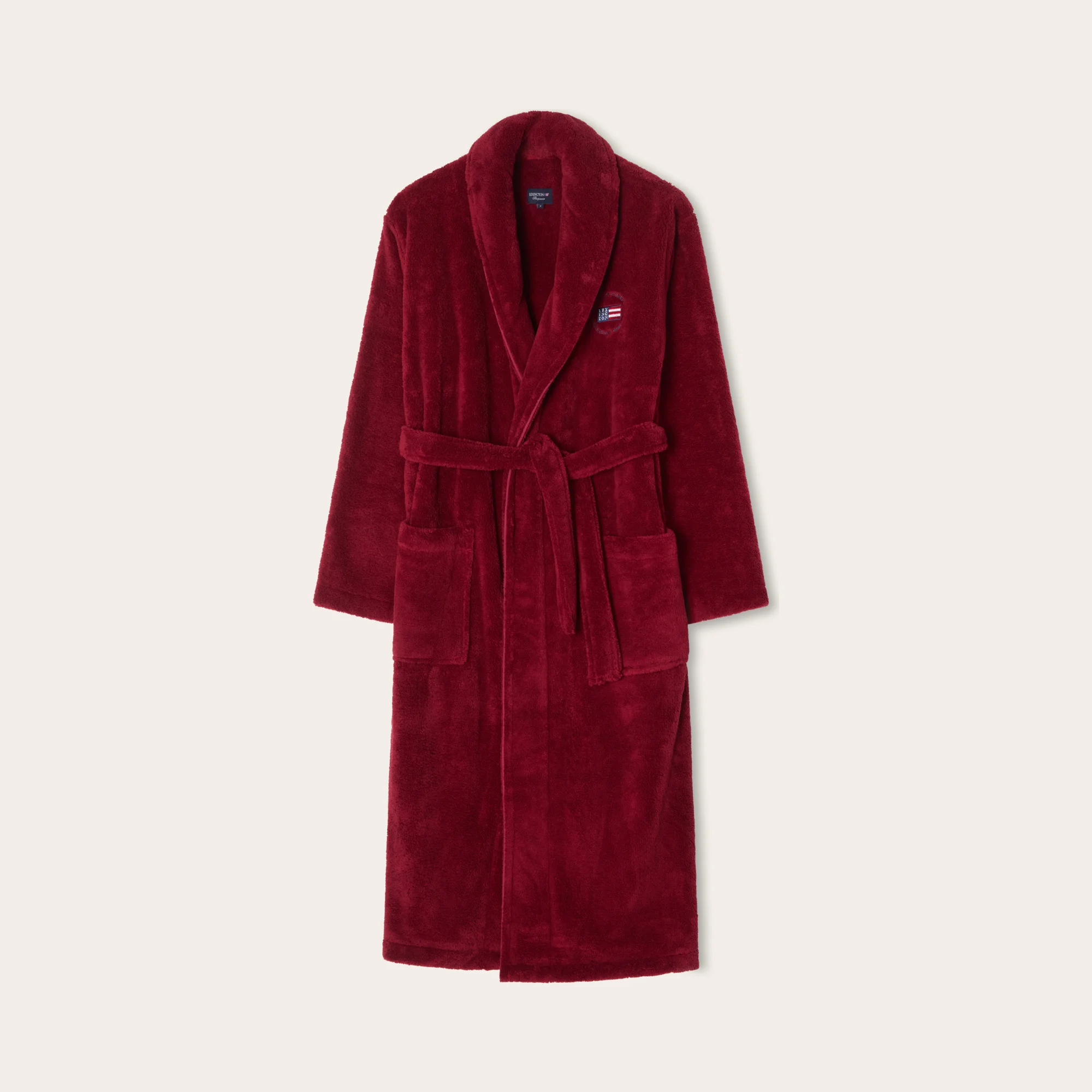 Lexington Bademantel FLEECE Rot