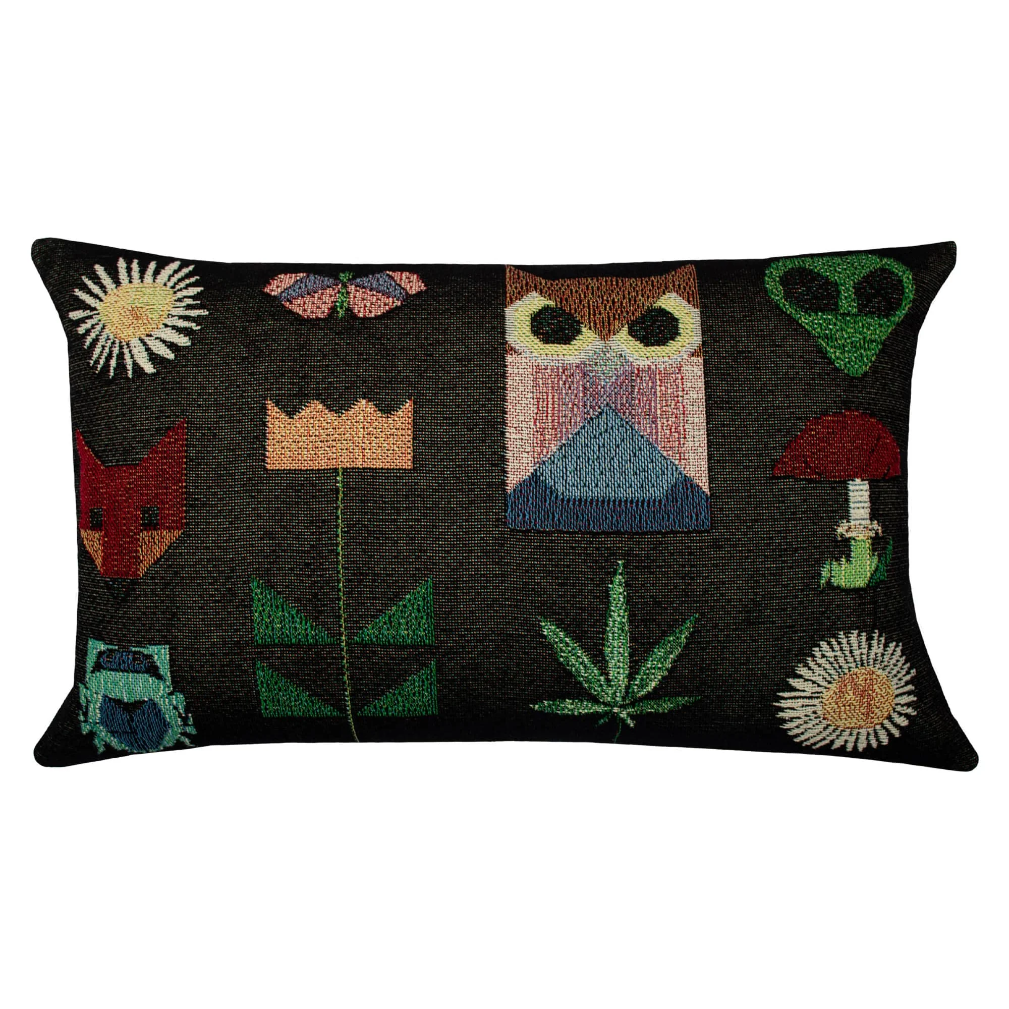 Zoeppritz Decorative Cushion ABSURD ORIGAMI Cotton Black