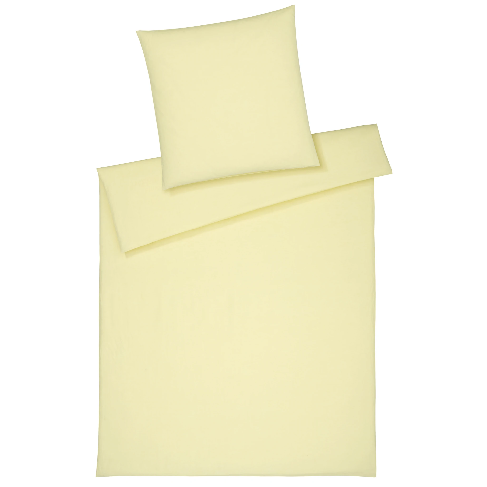 elegante Bettwäsche BREEZEE Halbleinen Buttergelb