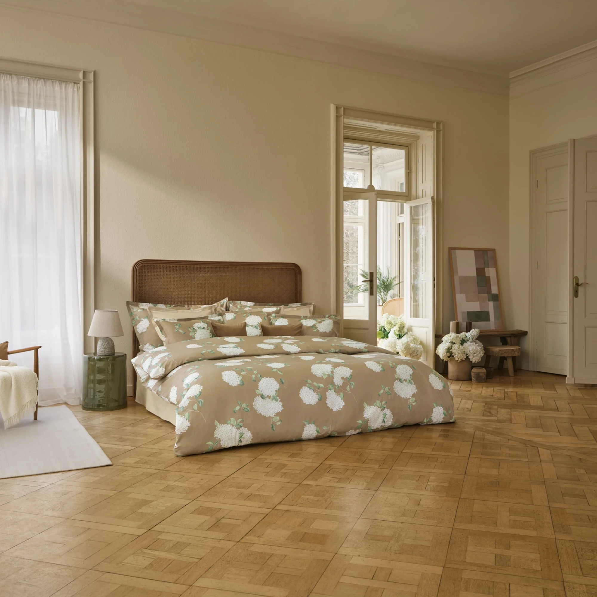 Schlossberg Bettwäsche HORTENSIA Satin Noblesse Miel Produkt 2 Schlossberg Bettwäsche HORTENSIA Satin Noblesse Miel 2