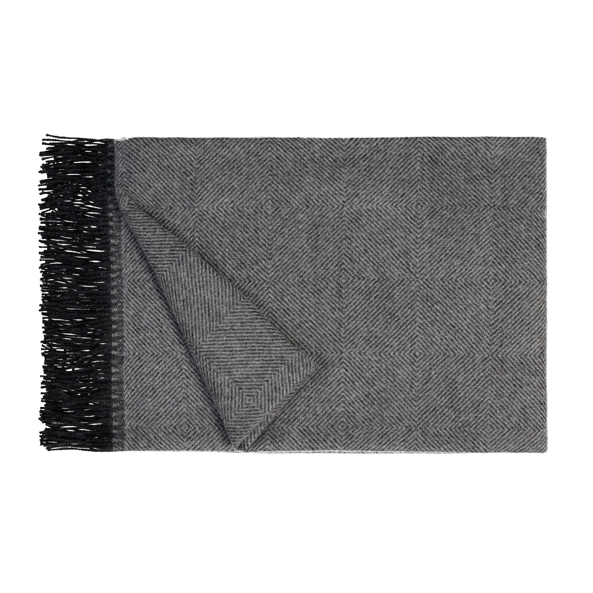 Fischbacher 1819 Kuscheldecke NOBLE Alpaka Charcoal