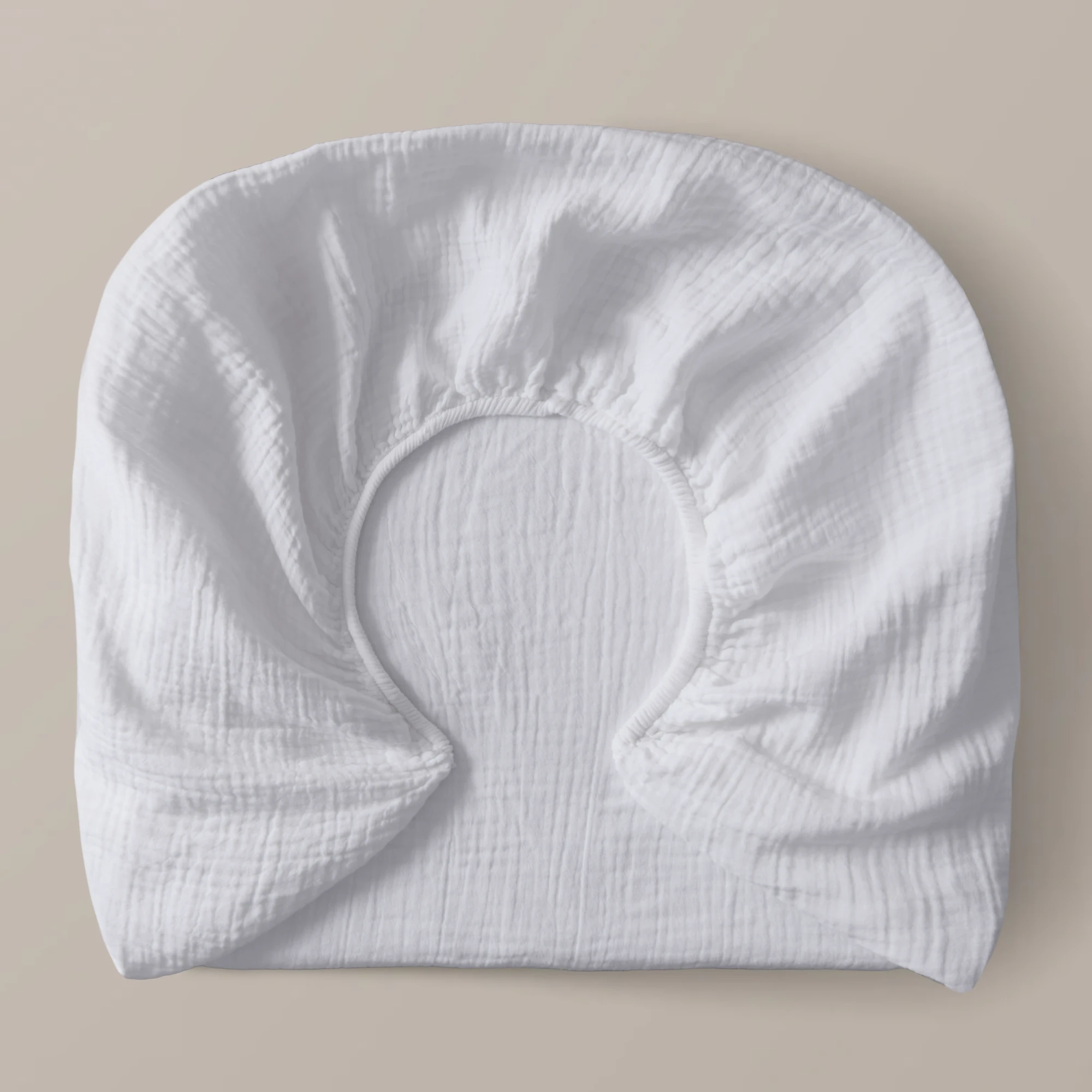 Royfort Spannbettlaken MUSSELIN Weiß