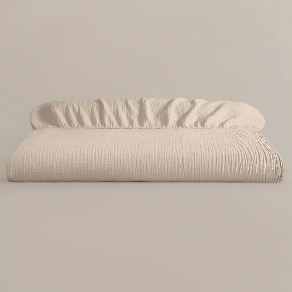 Royfort Spannbettlaken MUSSELIN Beige