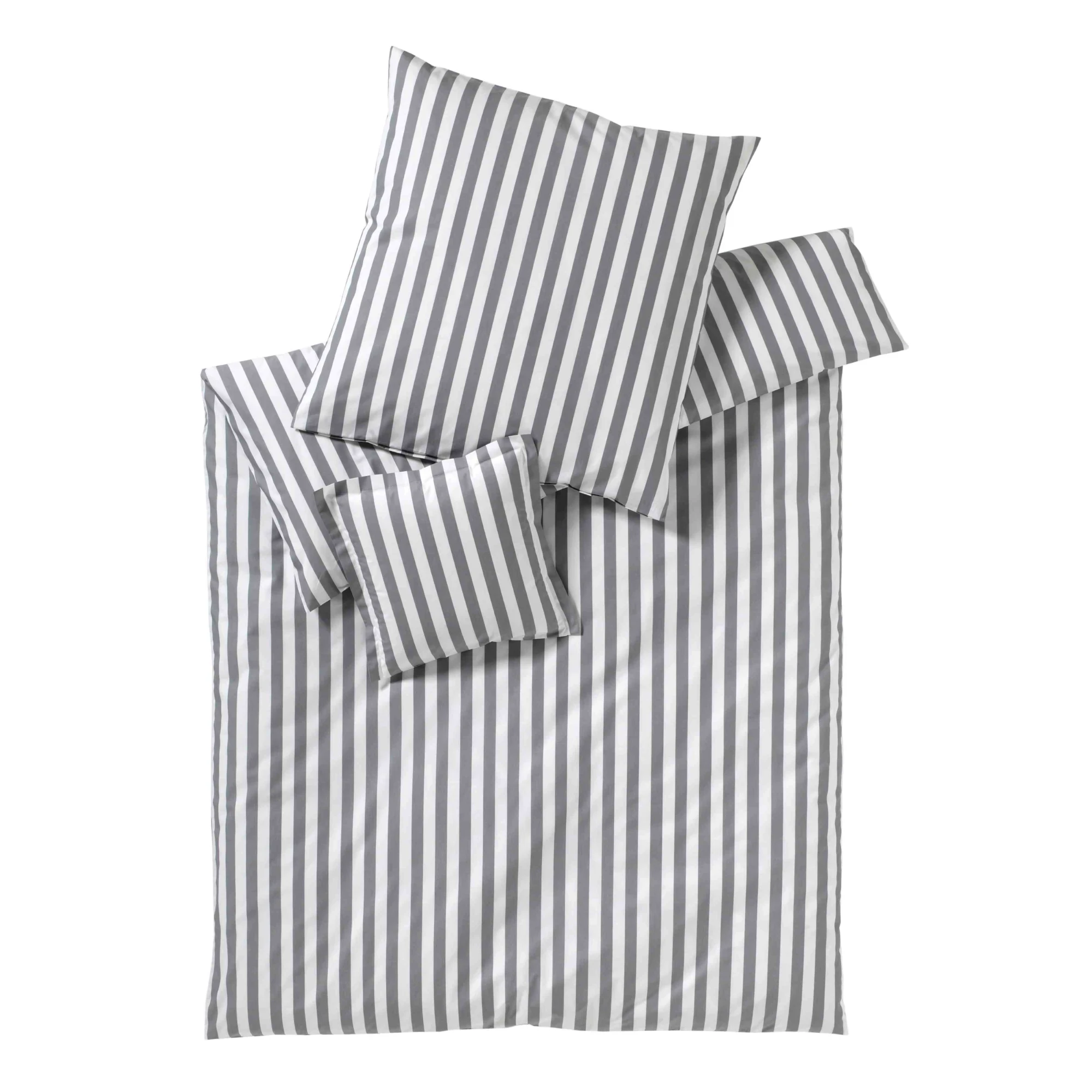 elegante bed linen Vichy CLASSIC STRIPES Silver 1
