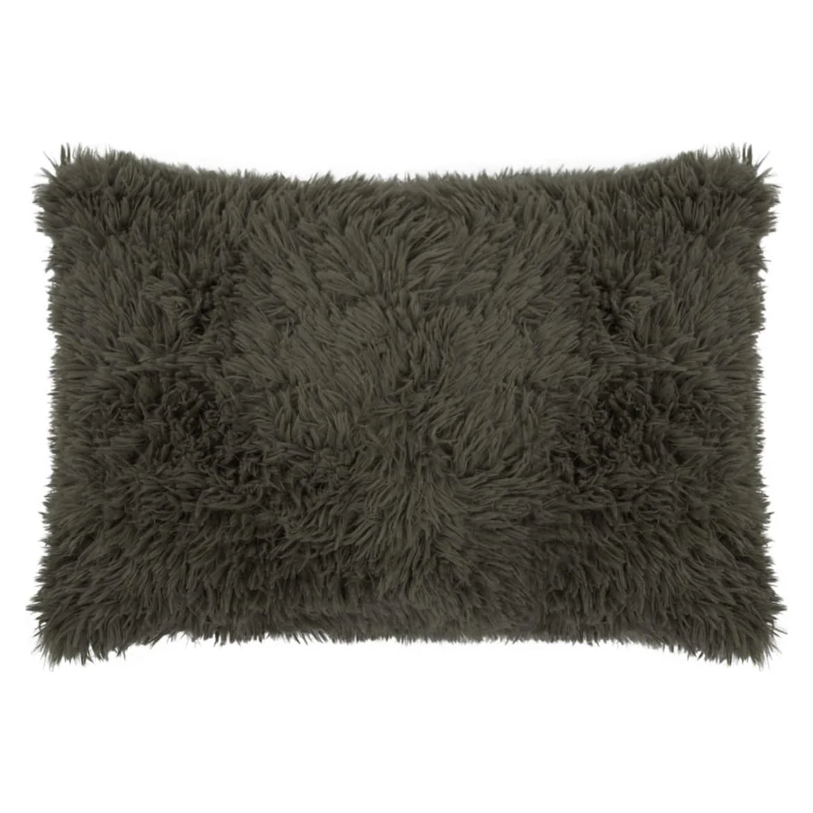 Zoeppritz Decorative Cushion REBORN Faux Fur Military Green