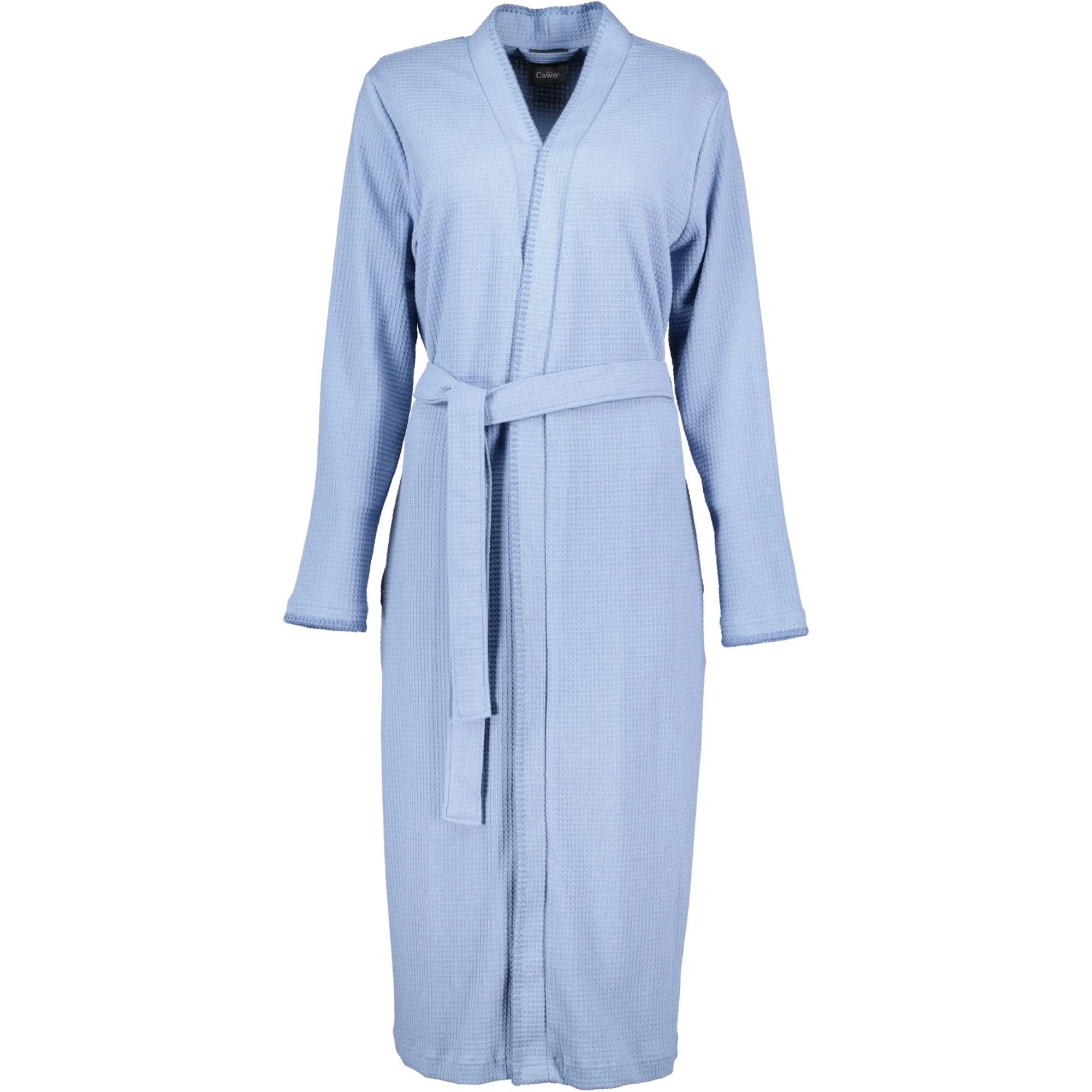 Cawö Bademantel Damen Kimono PIQUÉ 812 Sky Produkt Cawö Bademantel Damen Kimono PIQUÉ 812 Sky