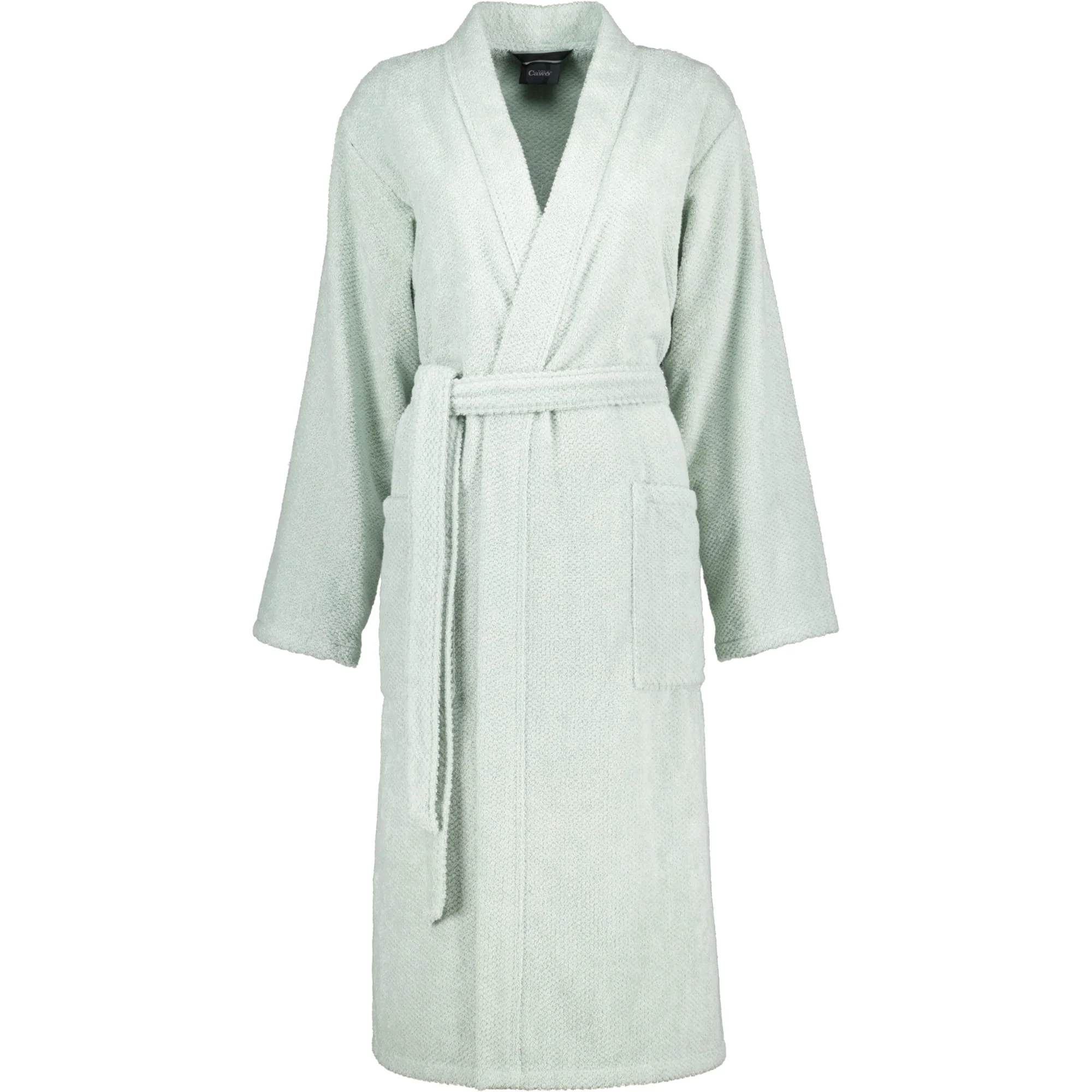 Cawö Bademantel Damen Kimono PURE 5222 Eukalyptus