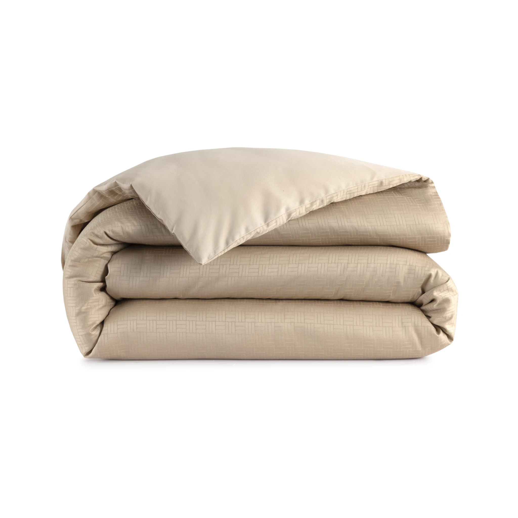 Hugo Boss Bettwäsche LATTICE Satin Sesame Produktbild Hugo Boss Bettwäsche LATTICE Satin Sesame