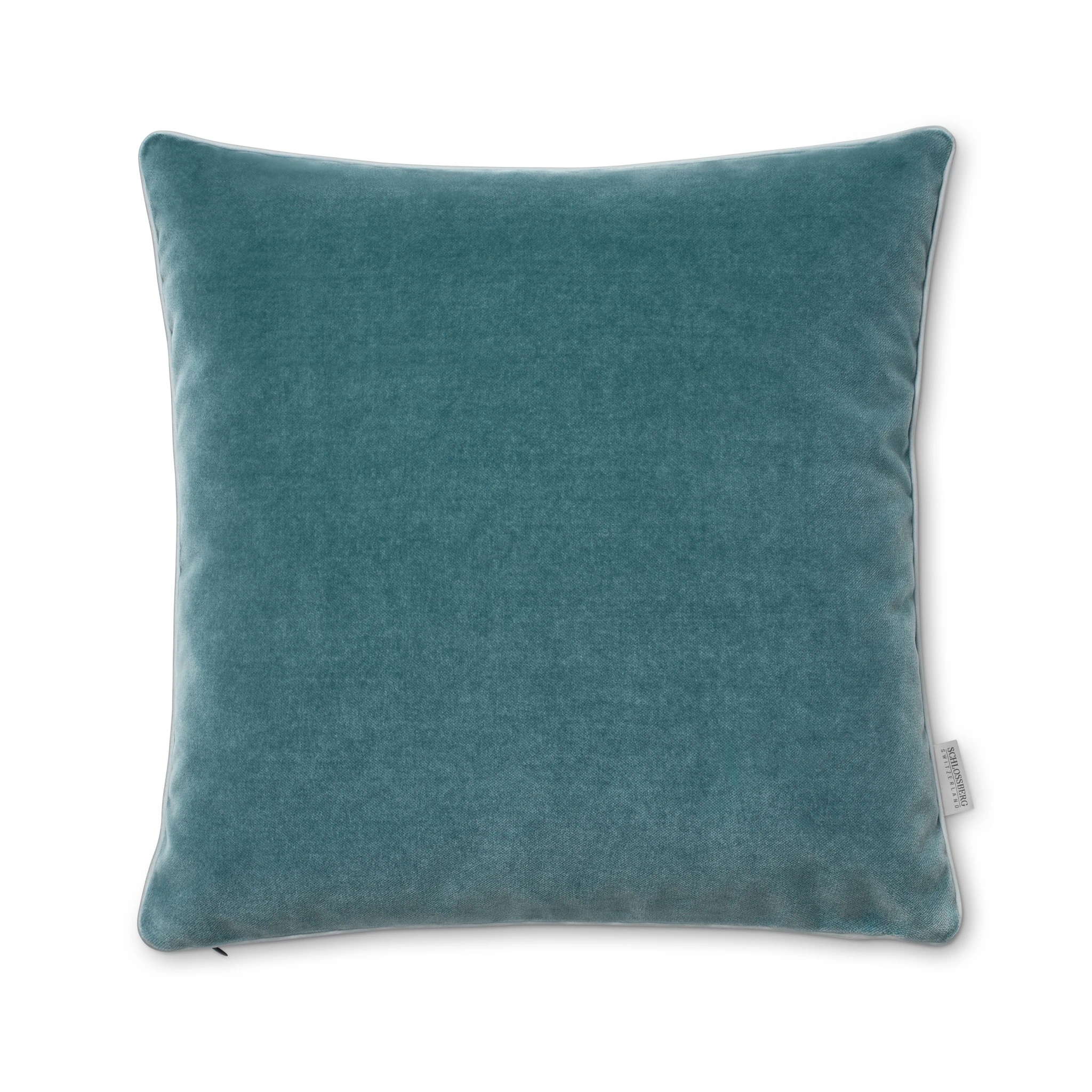 Schlossberg Dekokissen ELODIE Samt Aqua Produktbild Schlossberg Dekokissen ELODIE Samt Aqua