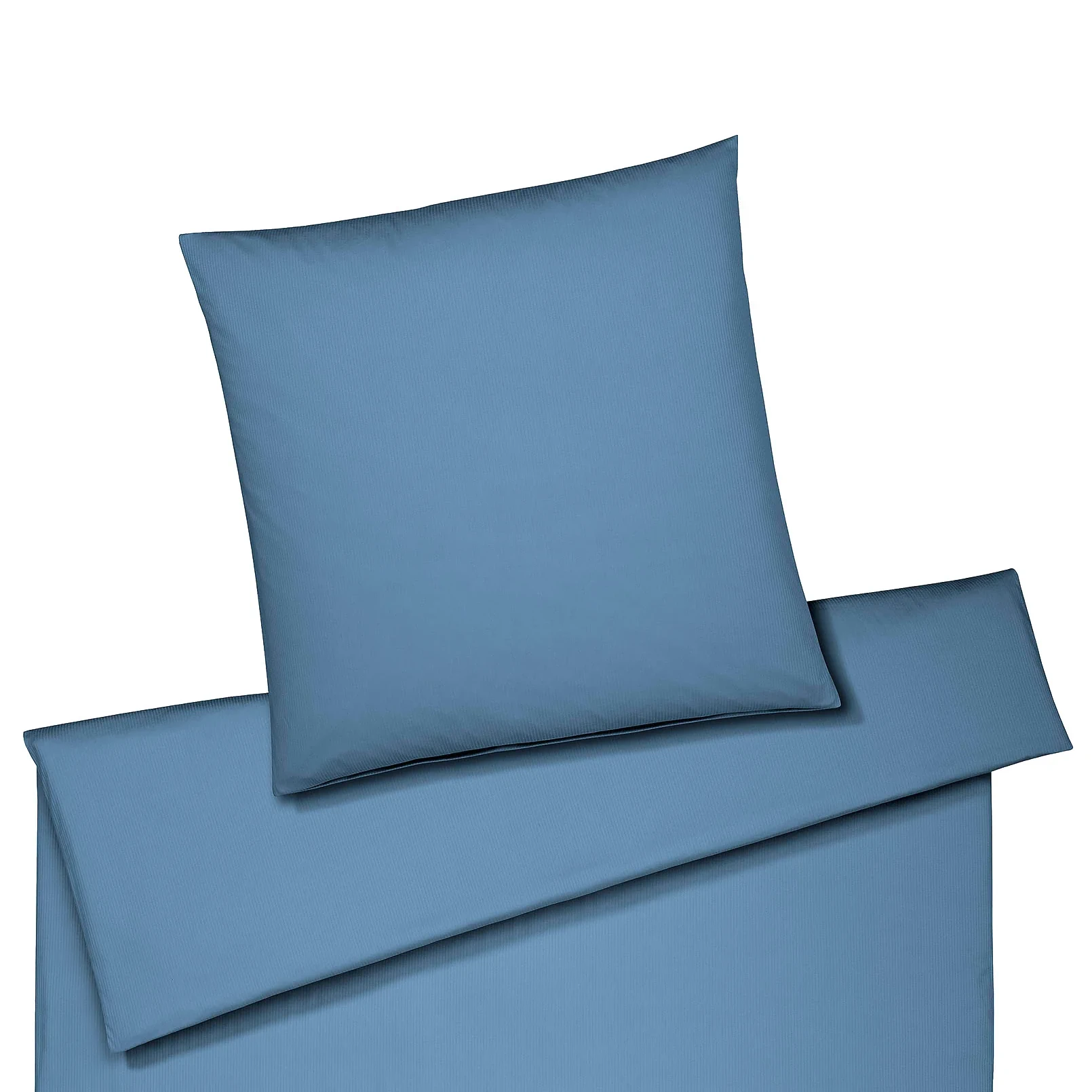 elegante Bettwäsche CORD Jersey Rauchblau