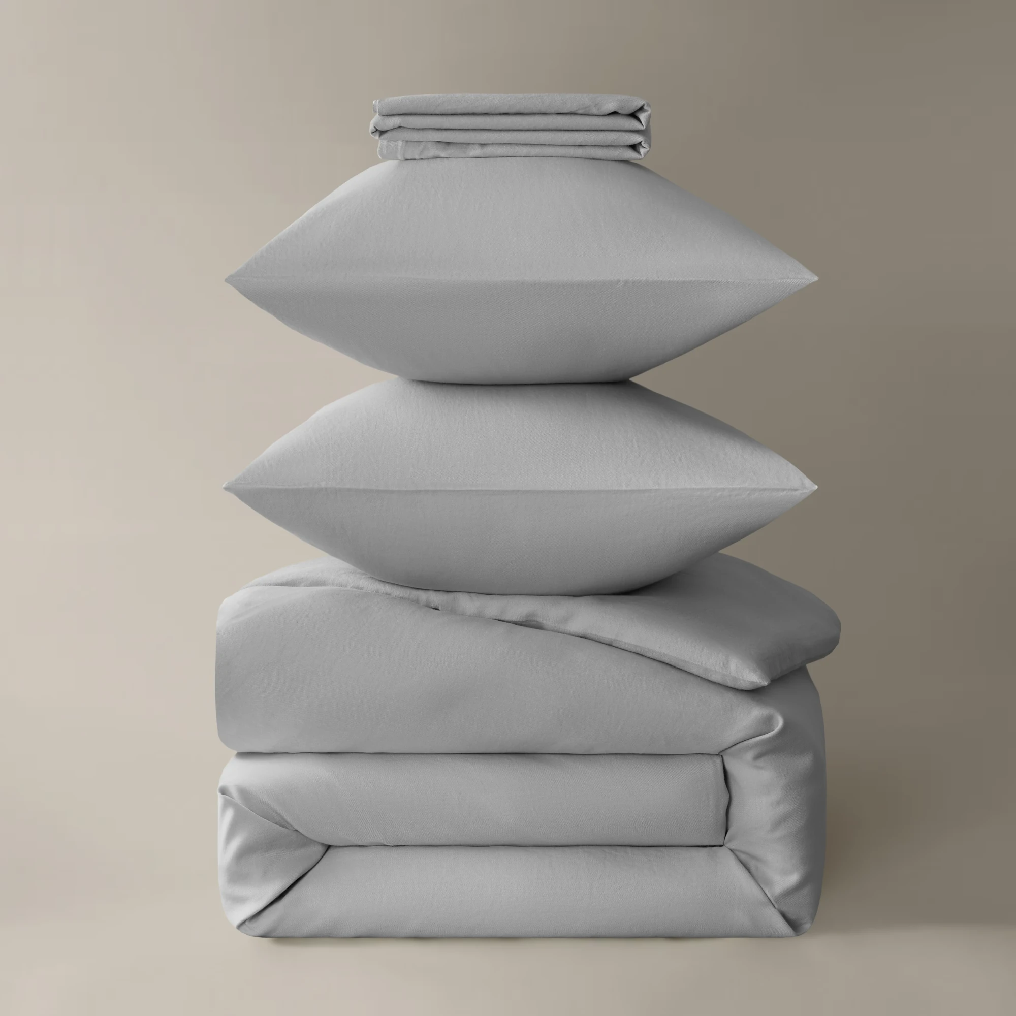 Royfort Bettwäsche MUSSELIN Sanftgrau Produktbild Royfort Bettwäsche MUSSELIN Sanftgrau