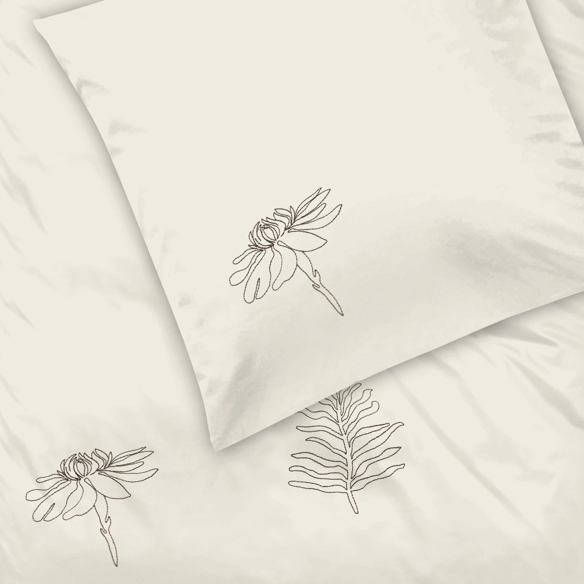 Graser Bettwäsche LENO Satin Elfenbein