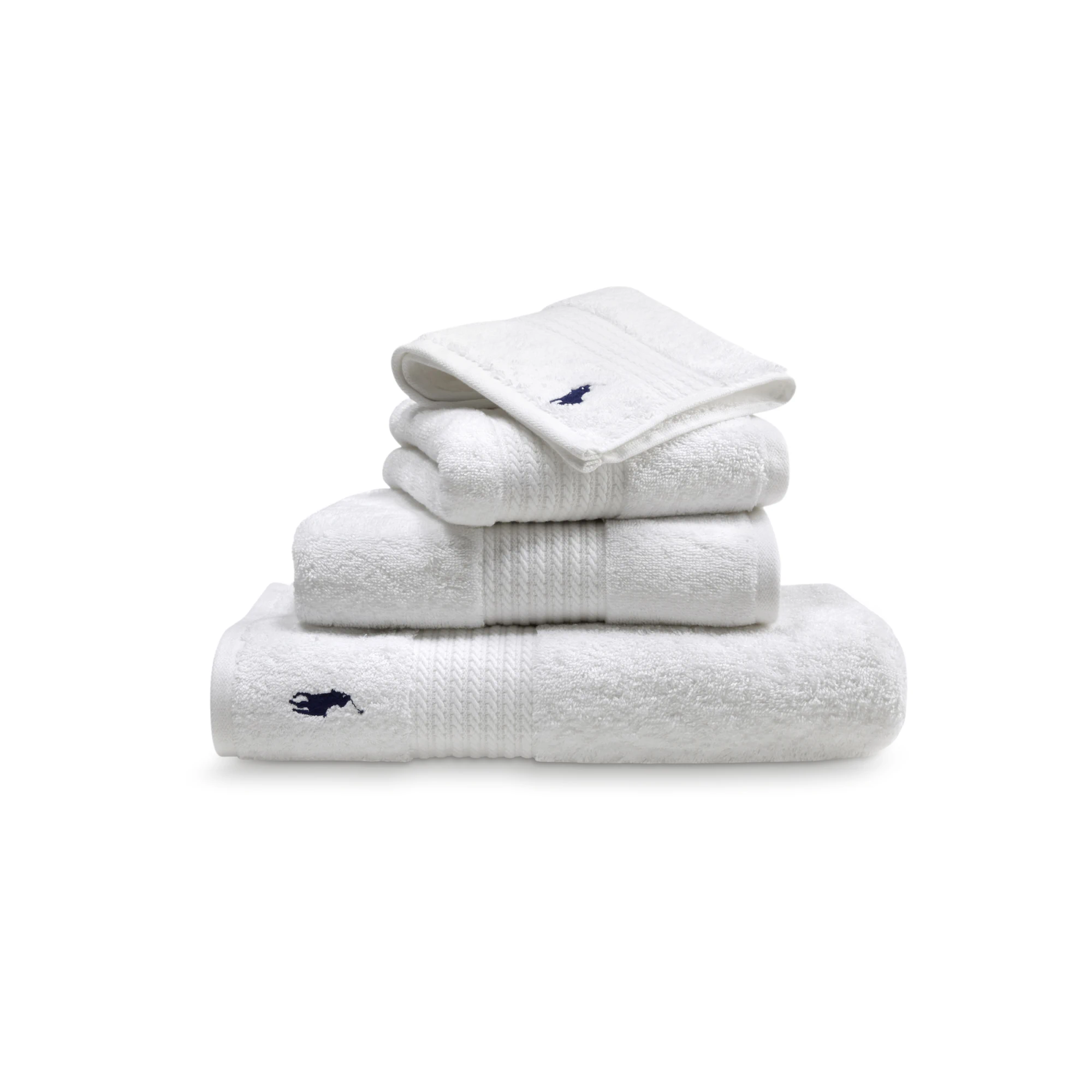 Ralph Lauren Handtuch SOLID POLO PLAYER White